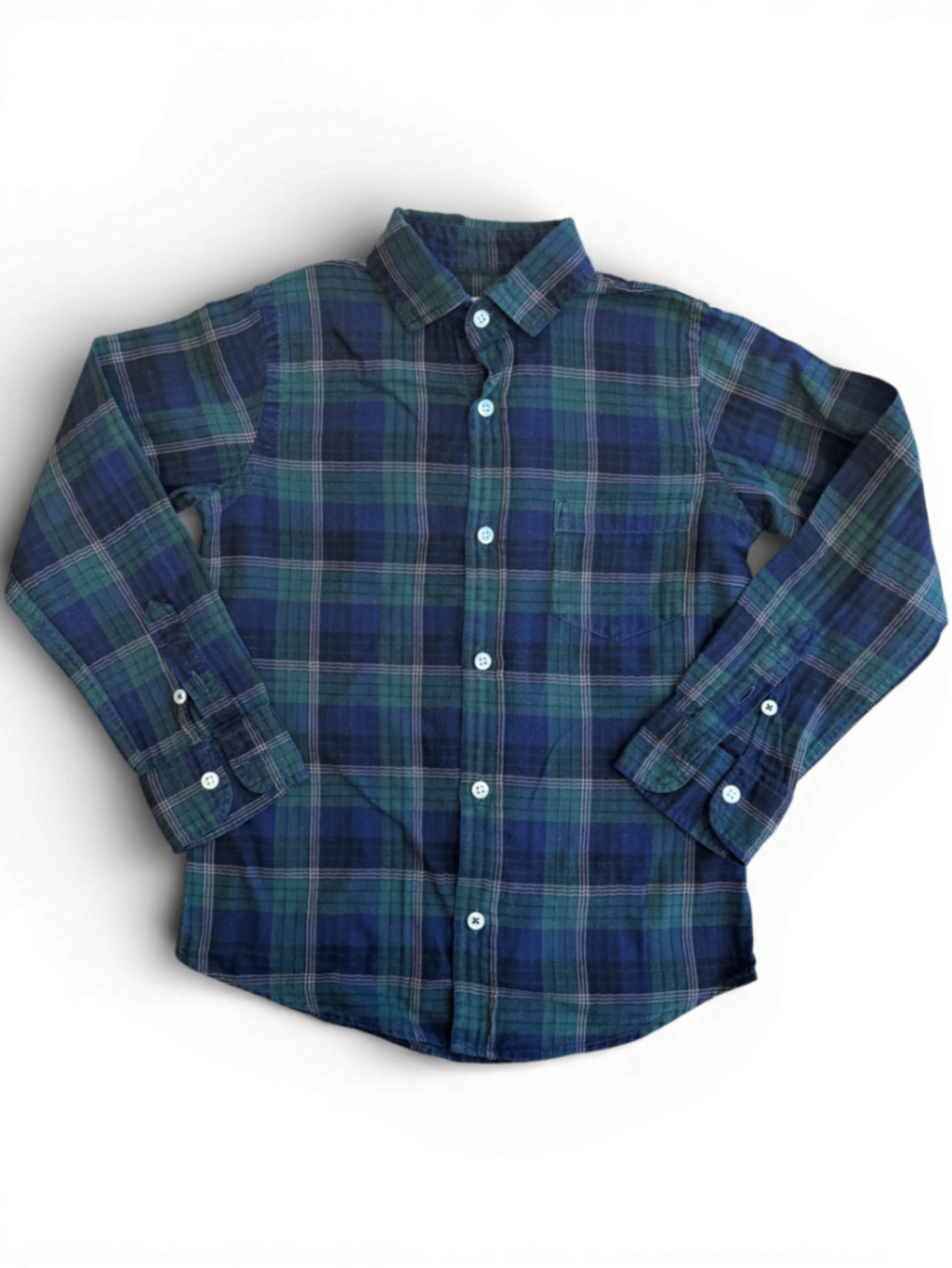 Hemd Blaugrün kariert Gr.104 | Hartford