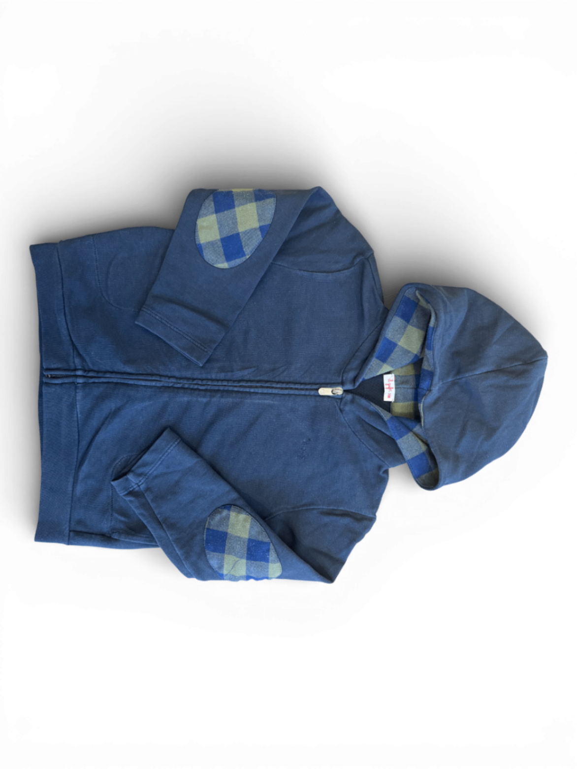 Kapuzenpullover mit Reißverschluss Blau Gr.92/98 | il gufo