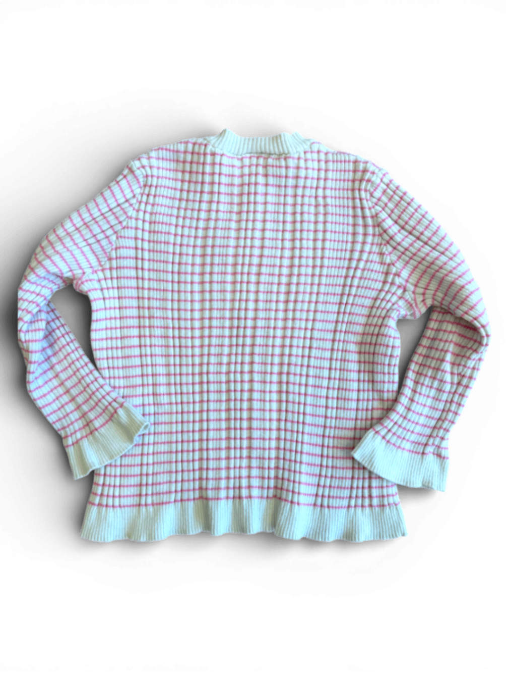 Longsleeve Weiß mit rosa Streifen Gr.98/104 | Bonton