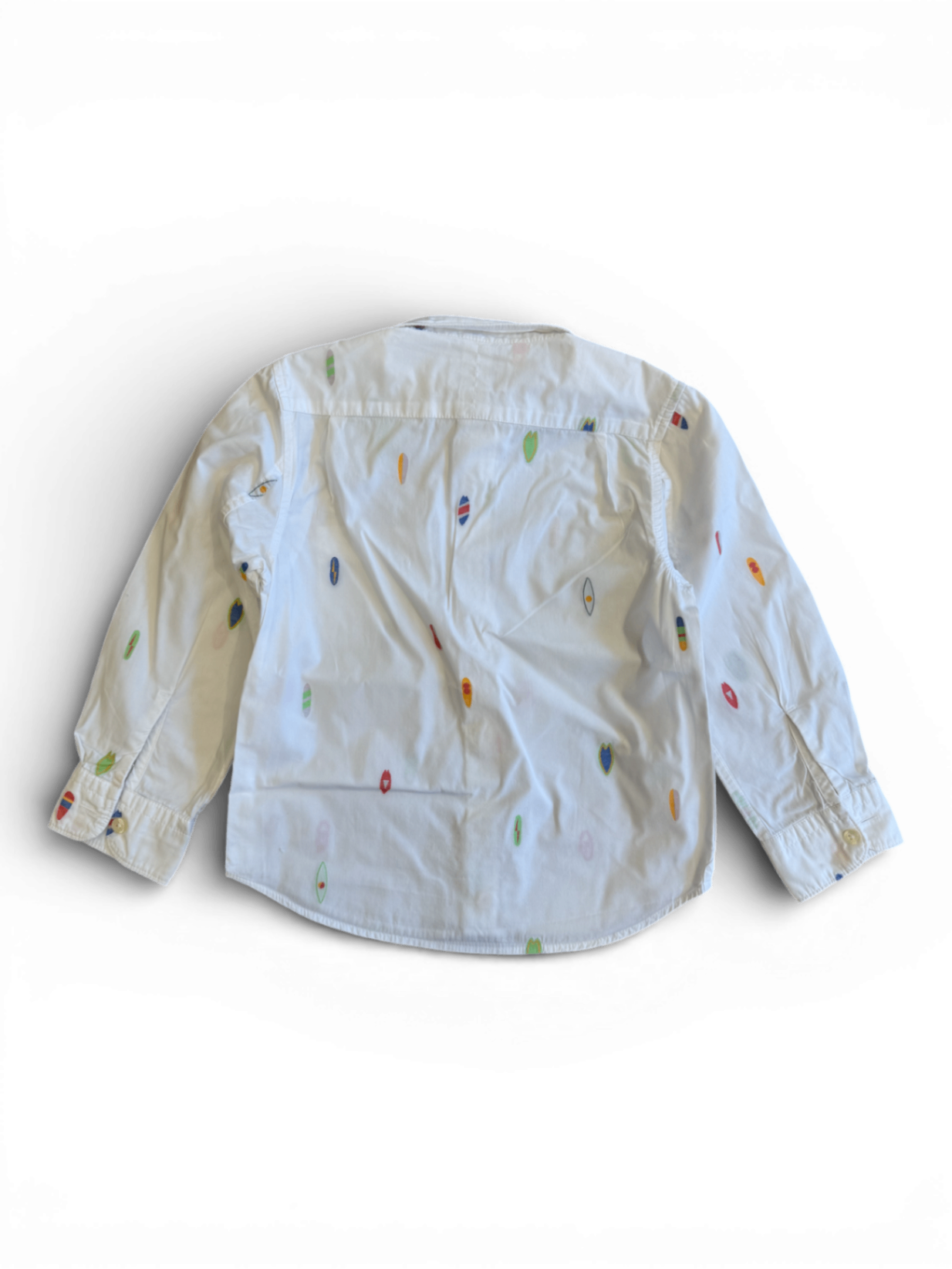 Hemd Weiß mit bunten Muster Gr.110/116 | Bellerose