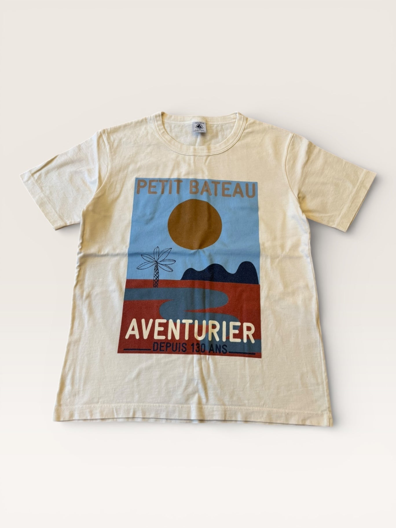 T-Shirt mit "Aventurier"-Motiv Gr.152 | Petit Bateau