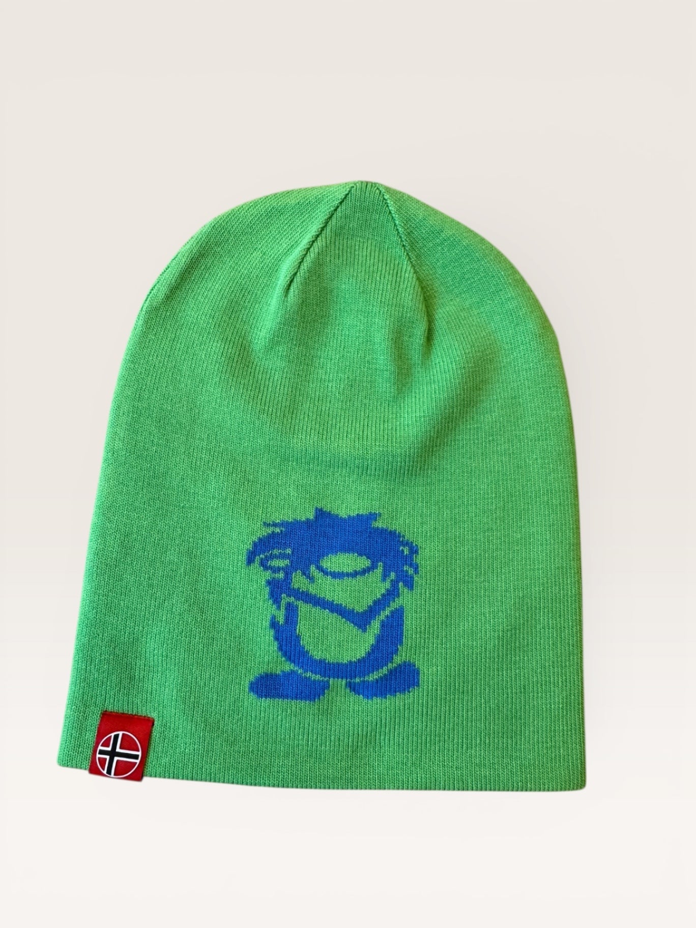 Set: Mütze und Schlauchschal in Blau und Neongrün Gr.7-8 | Trollkids