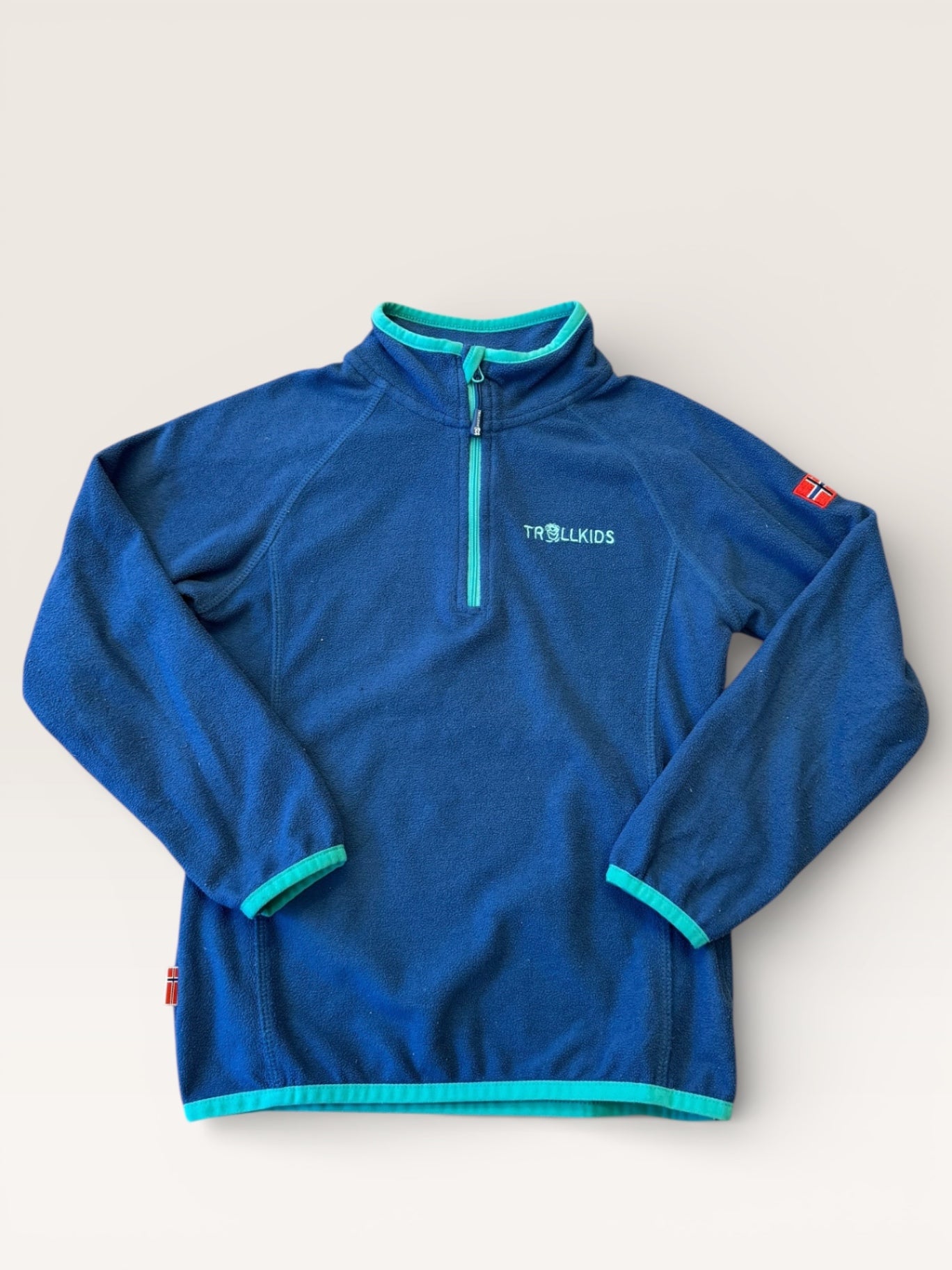 Nordland Half Zip Fleece-Pullover Blau Gr.140 | Trollkids