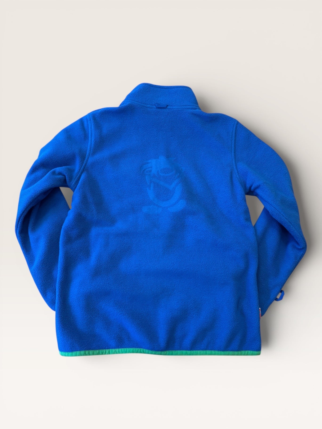 Oppdal Jacket XT Fleecejacke Blau mit neongrünen Akzenten Gr.140 | Trollkids