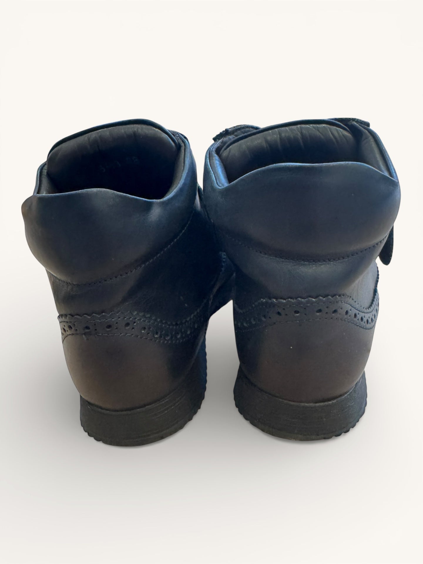 Halbschuhe Halbstiefel Budapester Dunkelblau Gr.36 | Rondinella