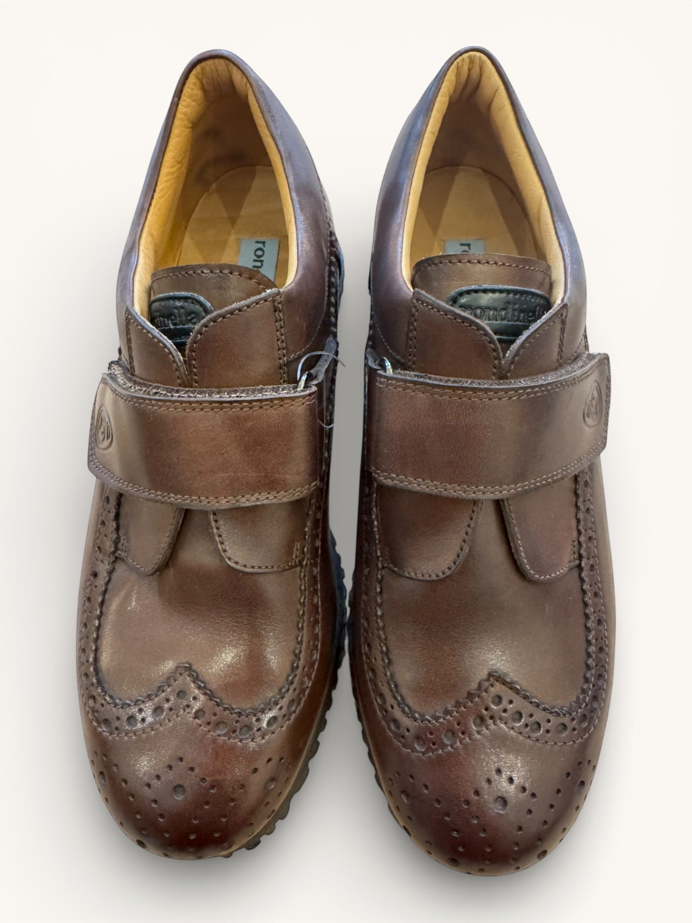Budapester mit Klettverschluß Braun Gr.35 | Rondinella