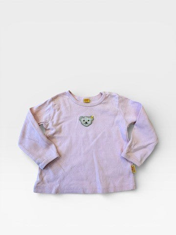 Langarm-Shirt mit Teddy-Motiv  Rosa Gr.68 | Steiff