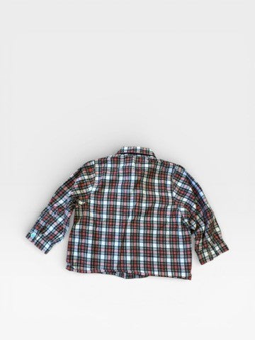 Hemd Rot-Grün-Weiß kariert Gr.92 | Karin Barl