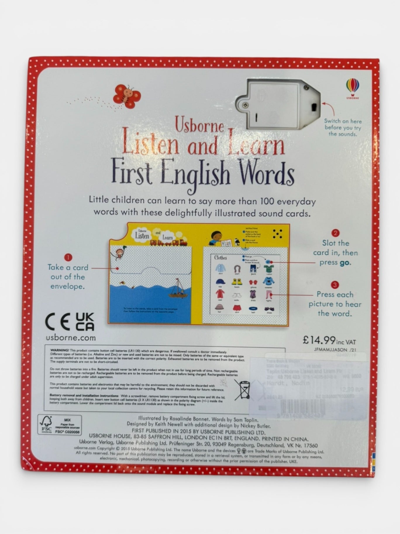 Lernspielzeug Bunt Gr. | Usborne