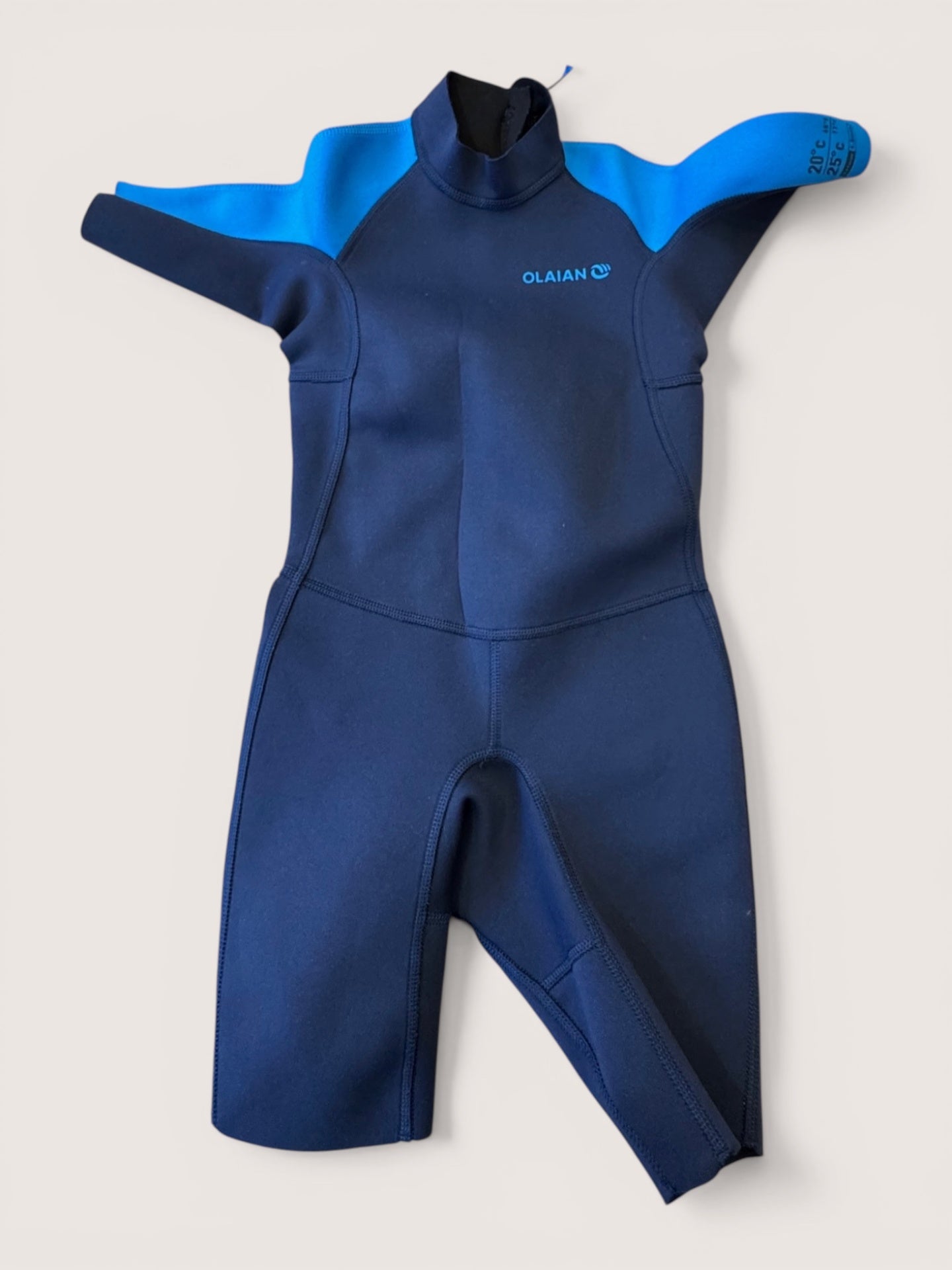 Neoprenazug kurz - Shorty - Blau Gr.140 | OLAIAIN