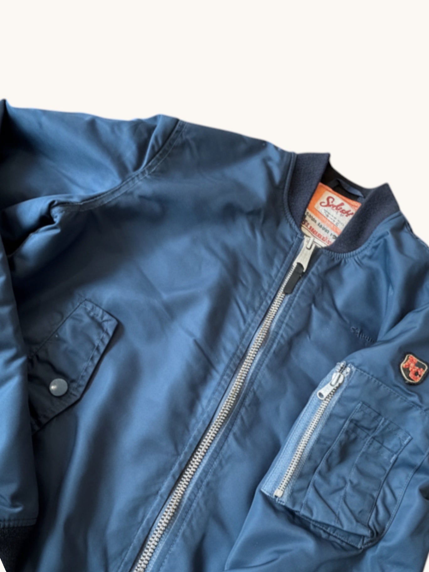 Bomberjacke Dunkelblau Gr.164 Schott (Innenfutter zerkratzt)