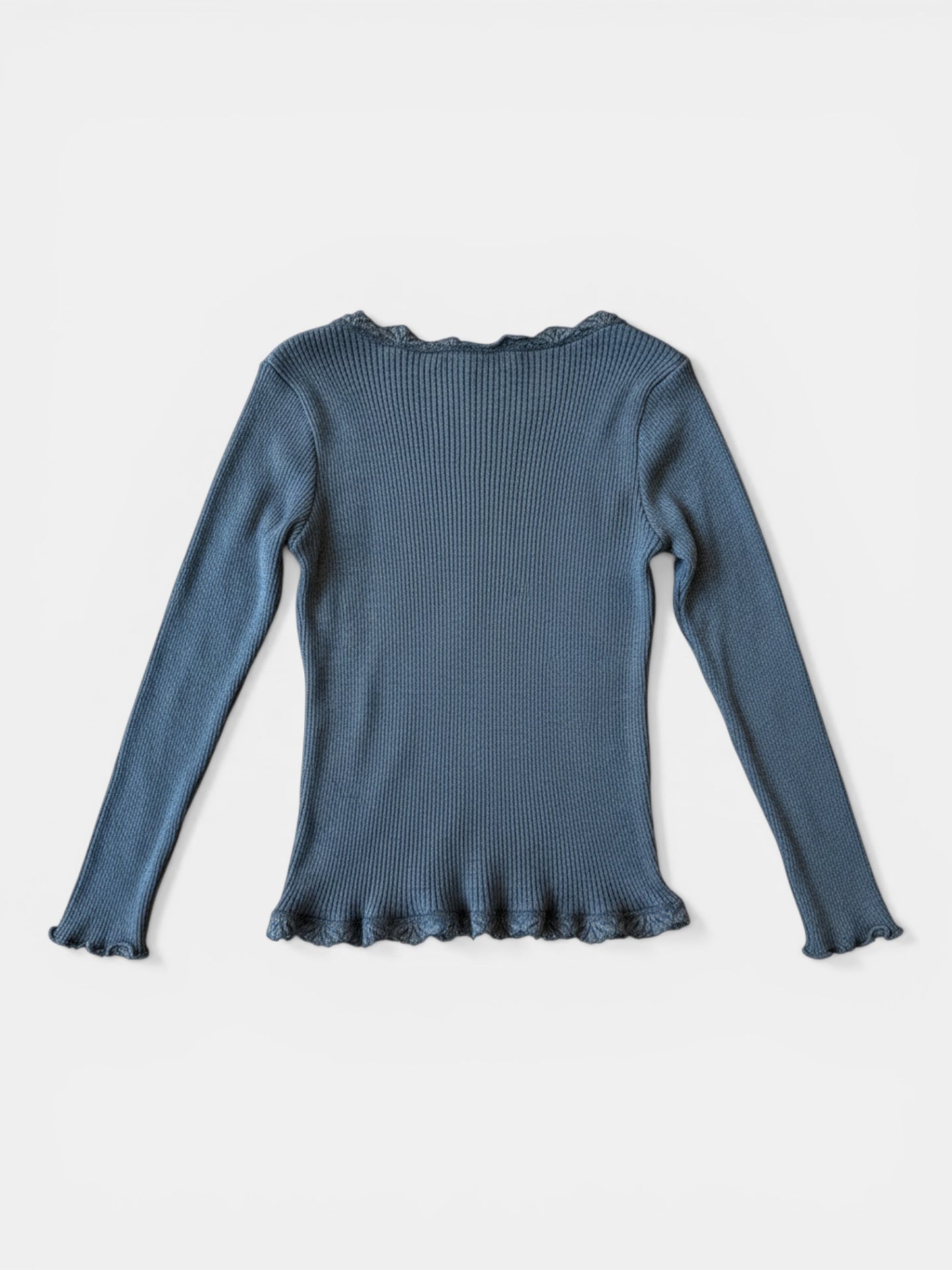 Cardigan Grau mit Spitze Gr.104 | Rosemunde