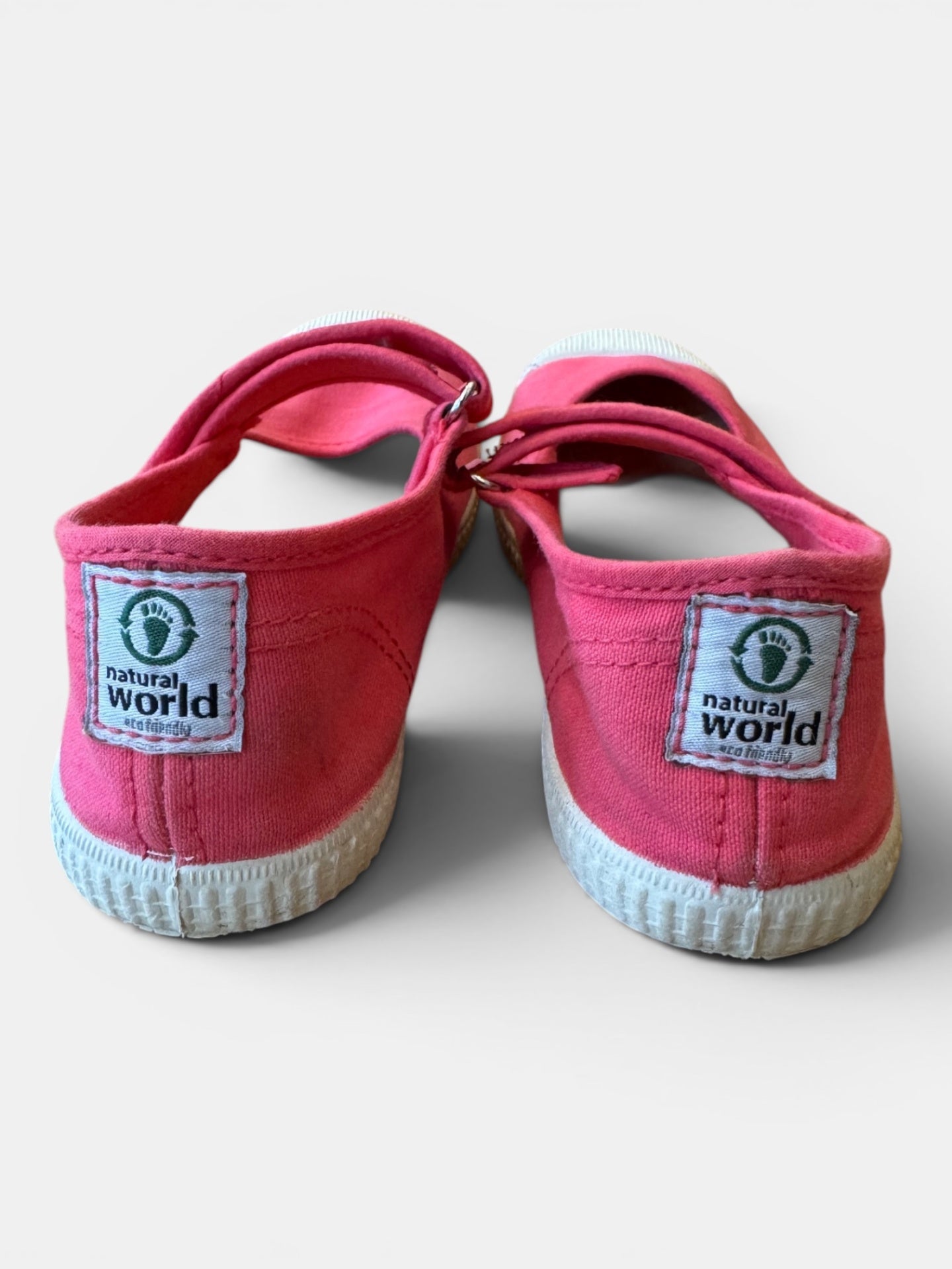 Canvas Riemchen-Ballerina Pink Gr.33 | Natural World
