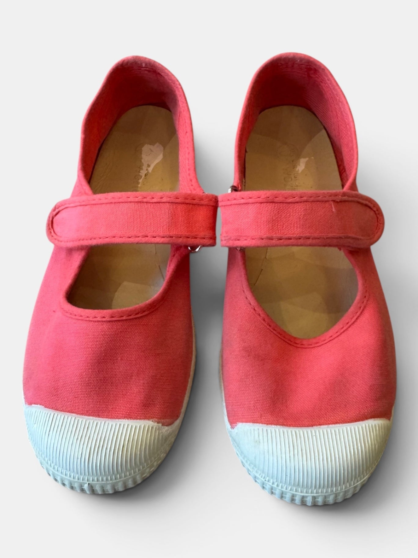 Canvas Riemchen-Ballerina Pink Gr.33 | Natural World