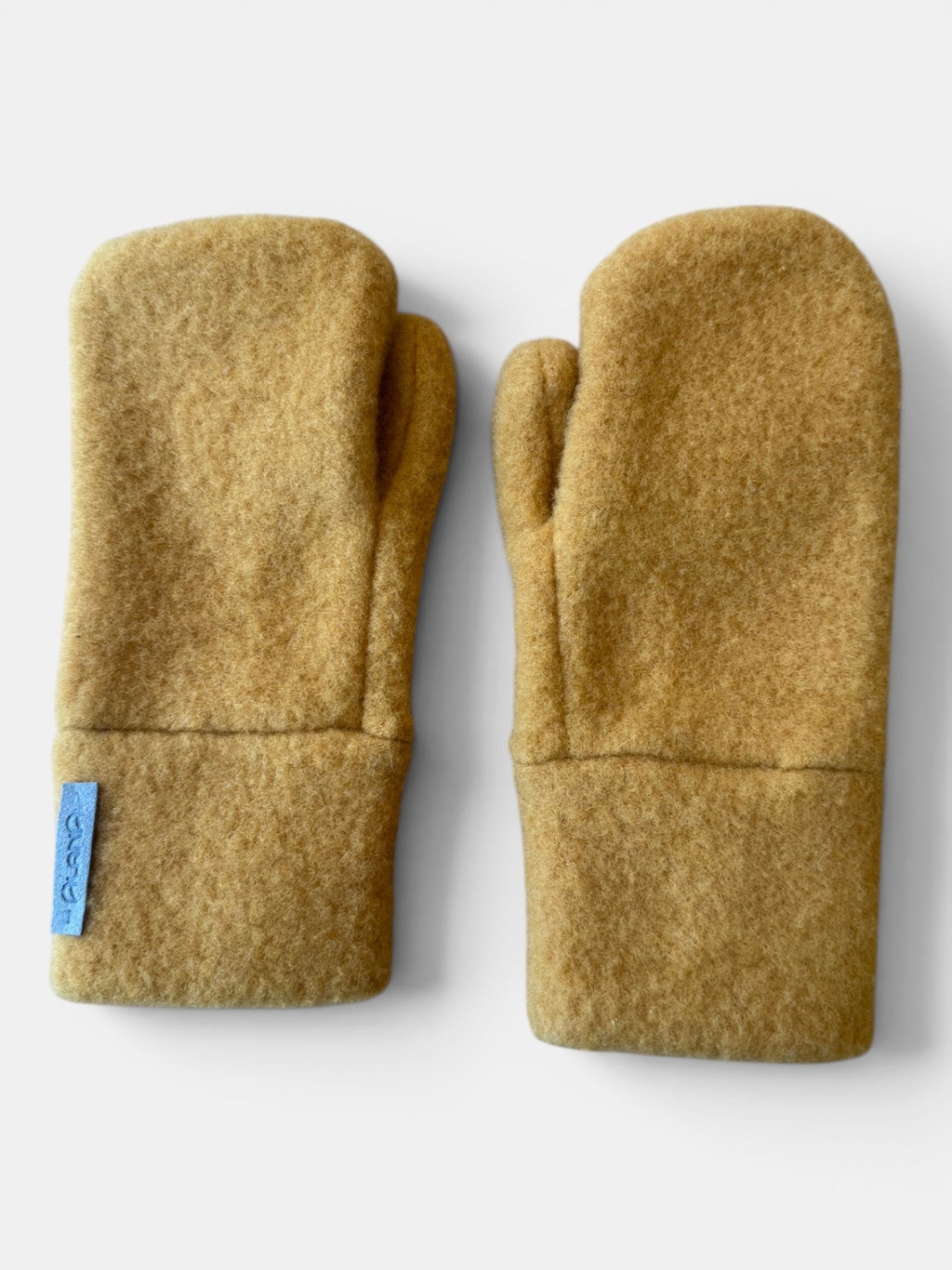 Fäustlinge Ocker Gr.4 Wollwalk