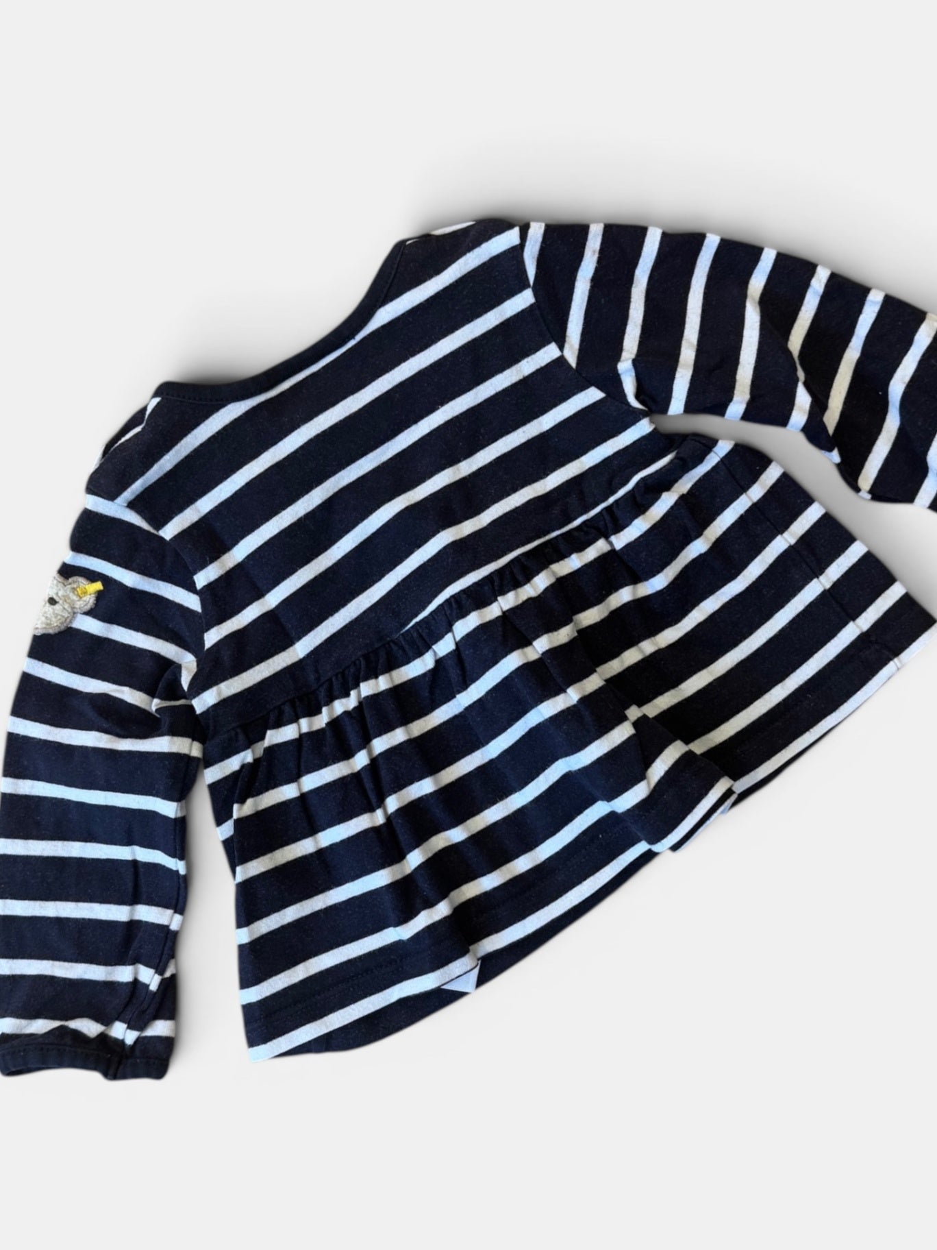 Langarmshirt Marineblau, Weiß Gr.68 | Steiff