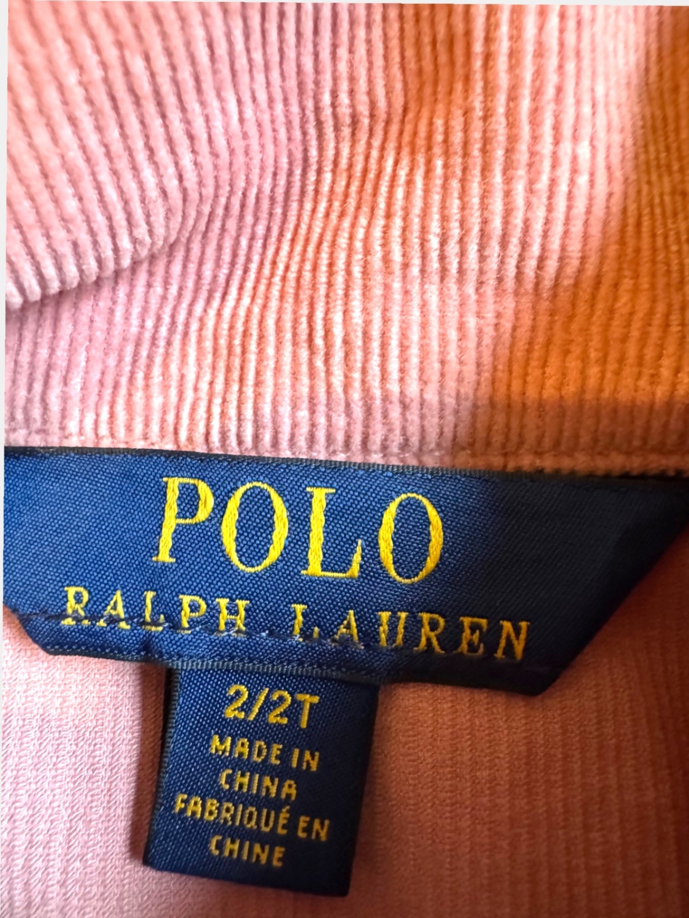 Cord-Jacke Trucker-Style Rosa Gr.92 | POLO RALPH LAUREN