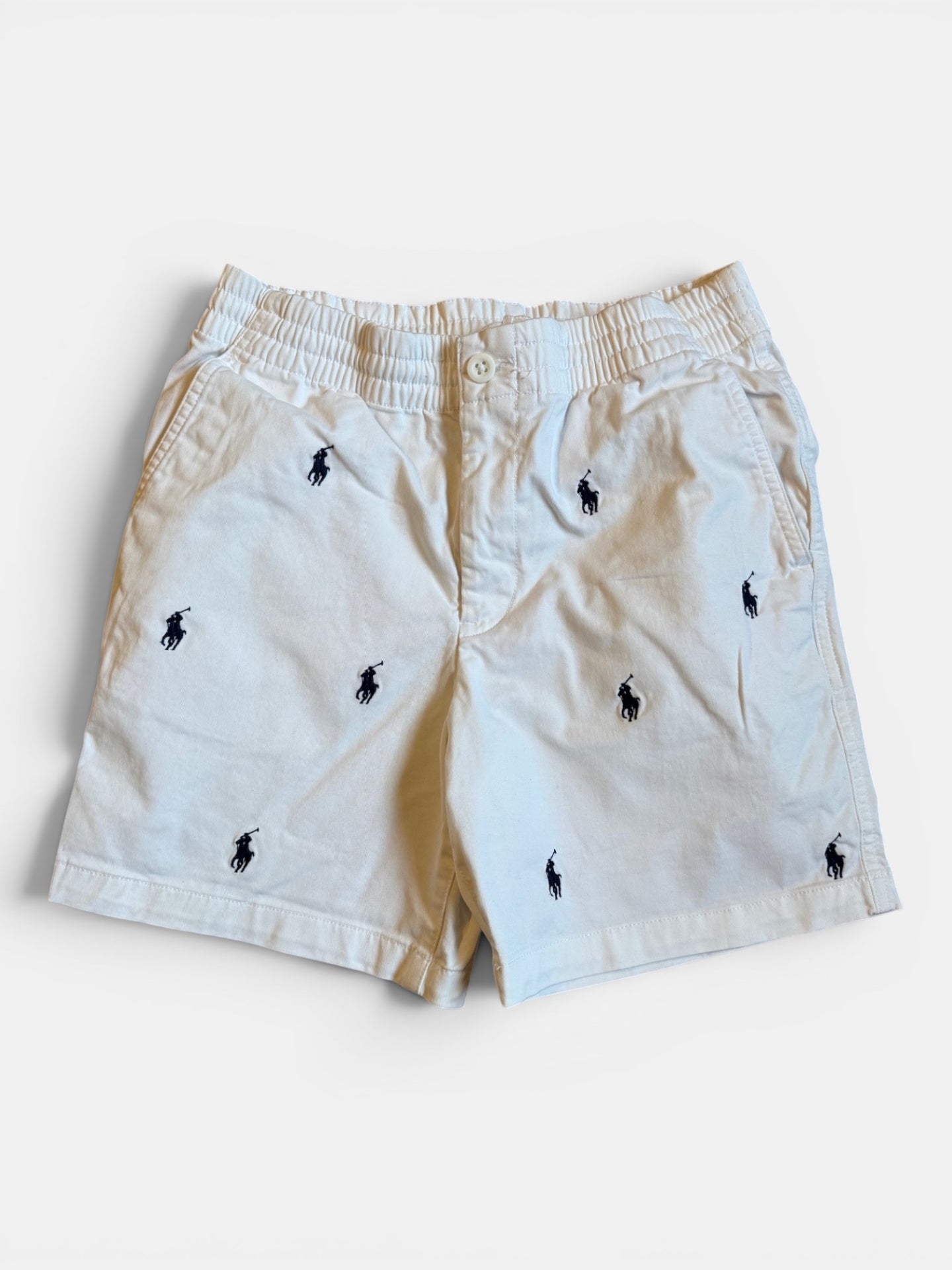 Shorts Weiß mit blauem Polo-Stitching Gr.14 | Polo Ralph Lauren