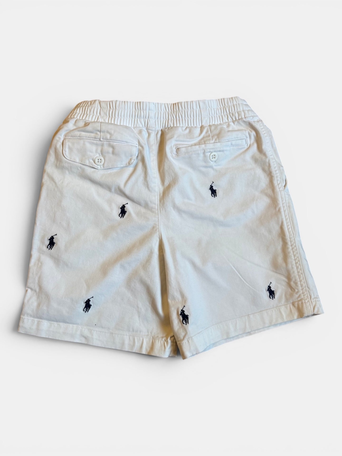Shorts Weiß mit blauem Polo-Stitching Gr.14 | Polo Ralph Lauren