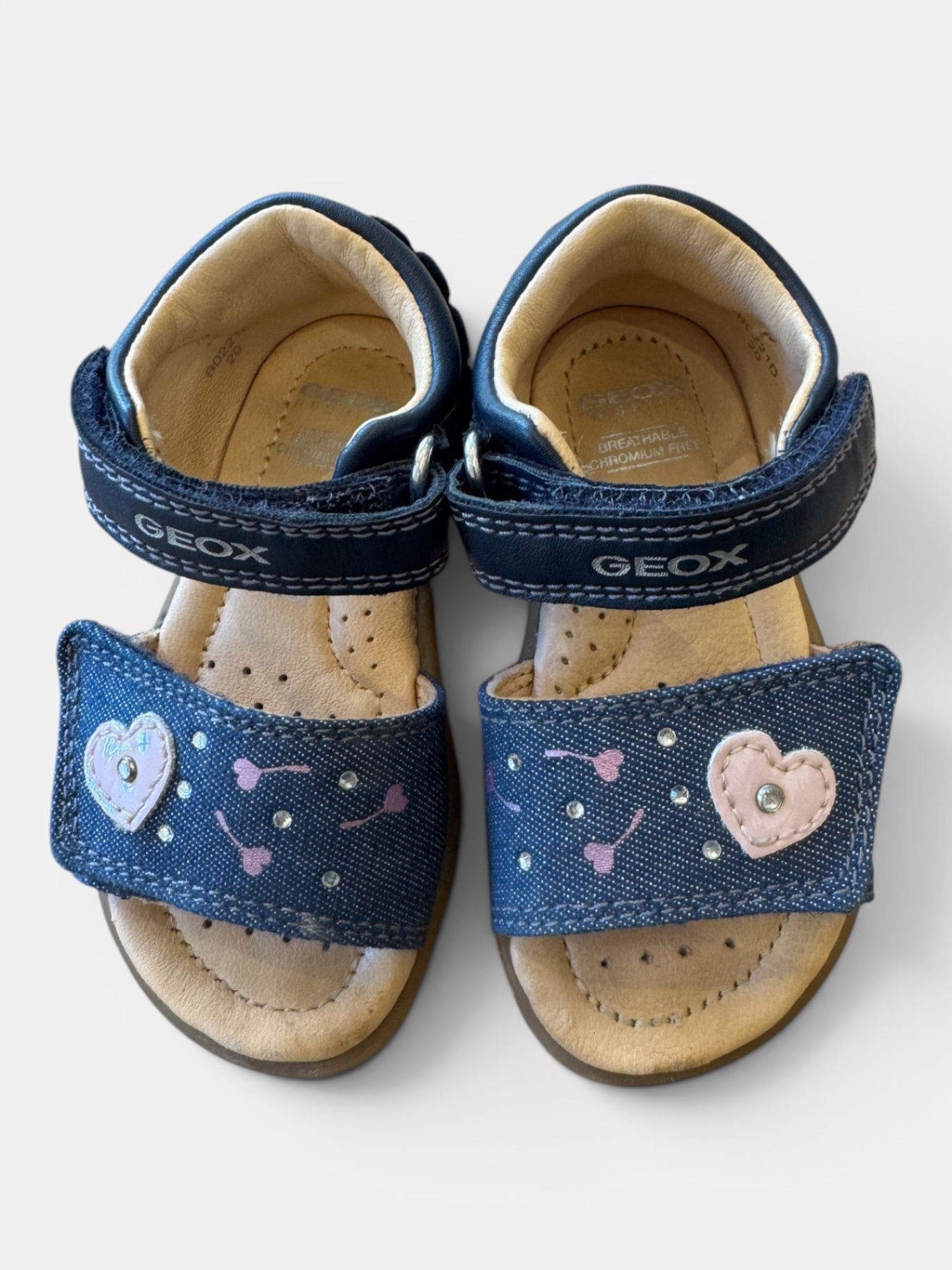 Sandalen Denim-Style mit Herzchen Gr.20 | GEOX