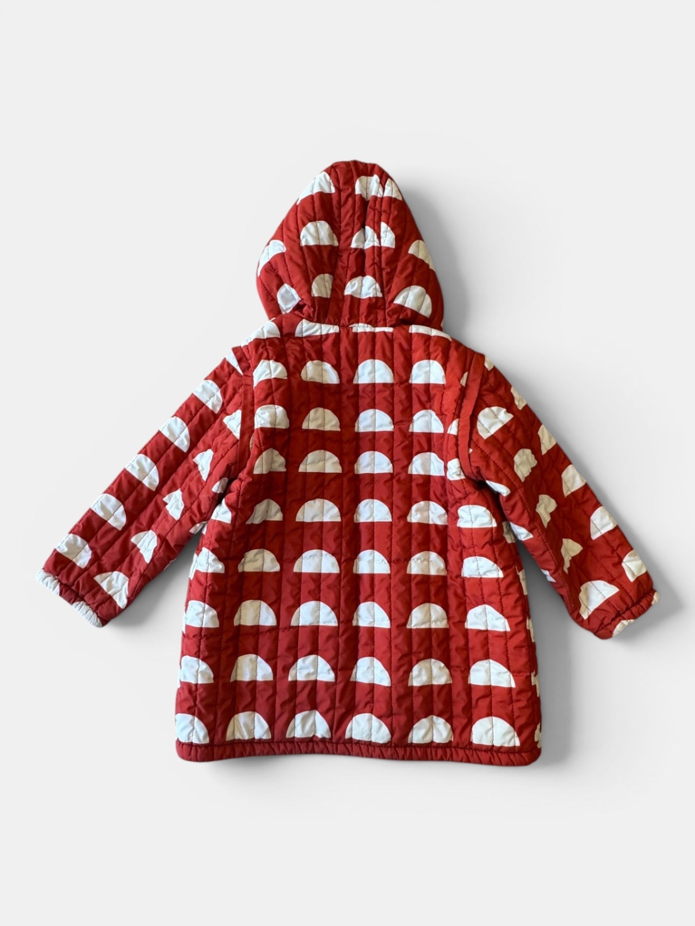 Wendejacke wasserabweisend Rot, Grau, Weiß Gr.92/98 | Bobo Choses