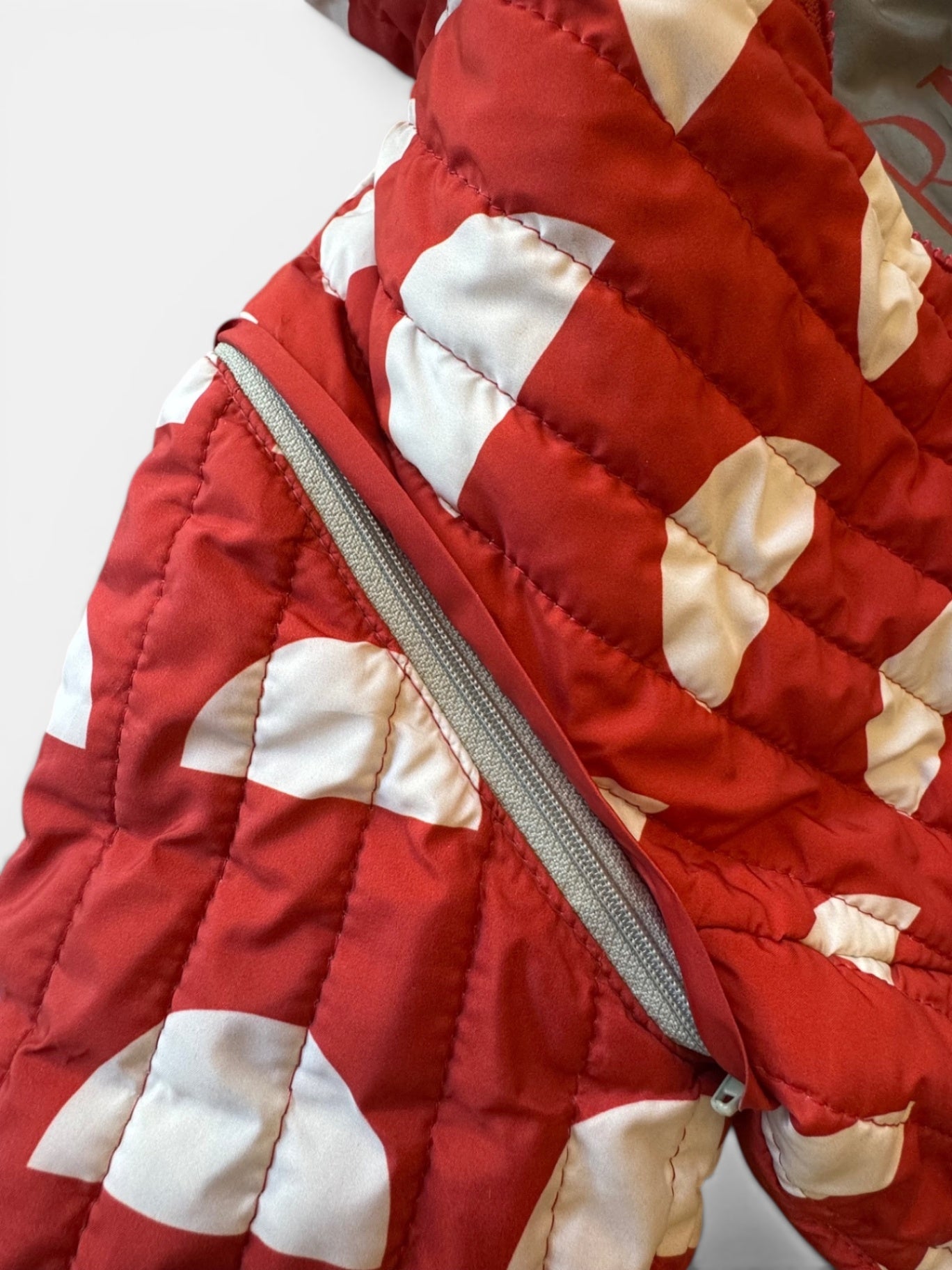 Wendejacke wasserabweisend Rot, Grau, Weiß Gr.92/98 | Bobo Choses
