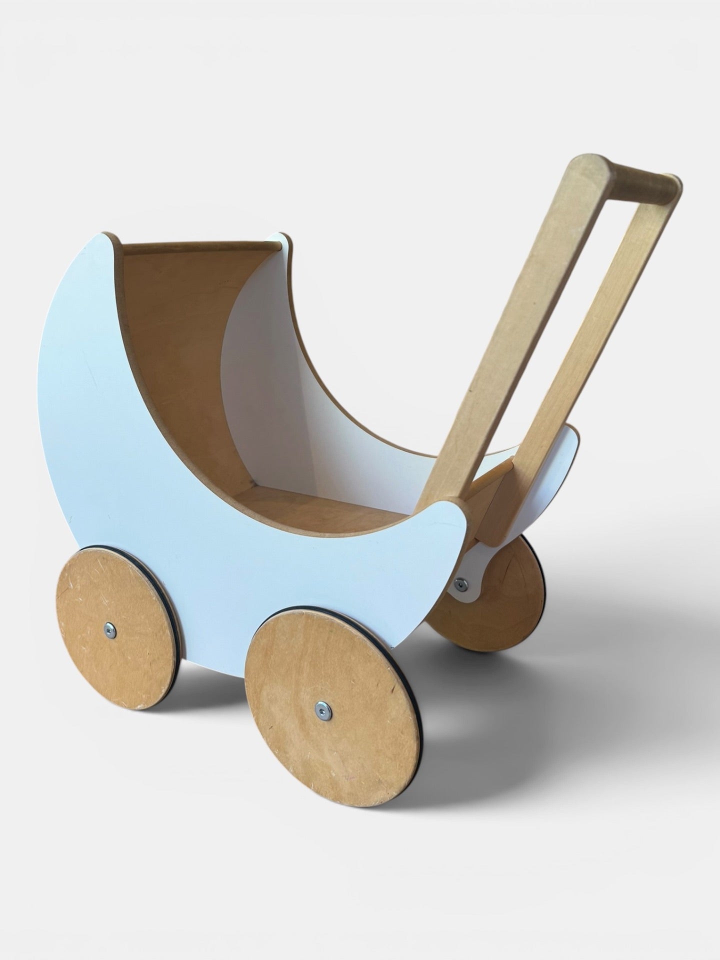 Kinderwagenschlitten Naturholzfarben weiss/beige Gr. |