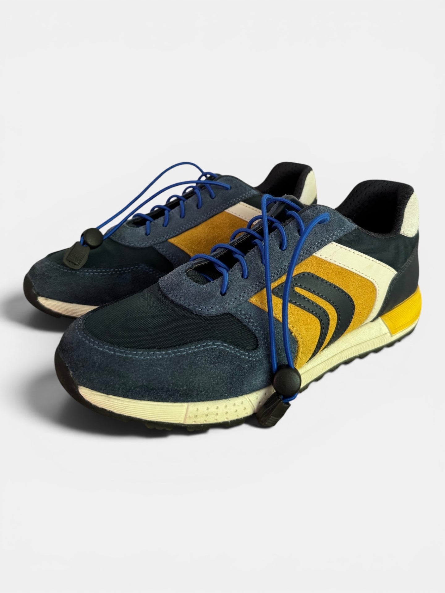 J Alben Boy Sneaker Dunkelblau, Senfgelb Gr.38 | GEOX