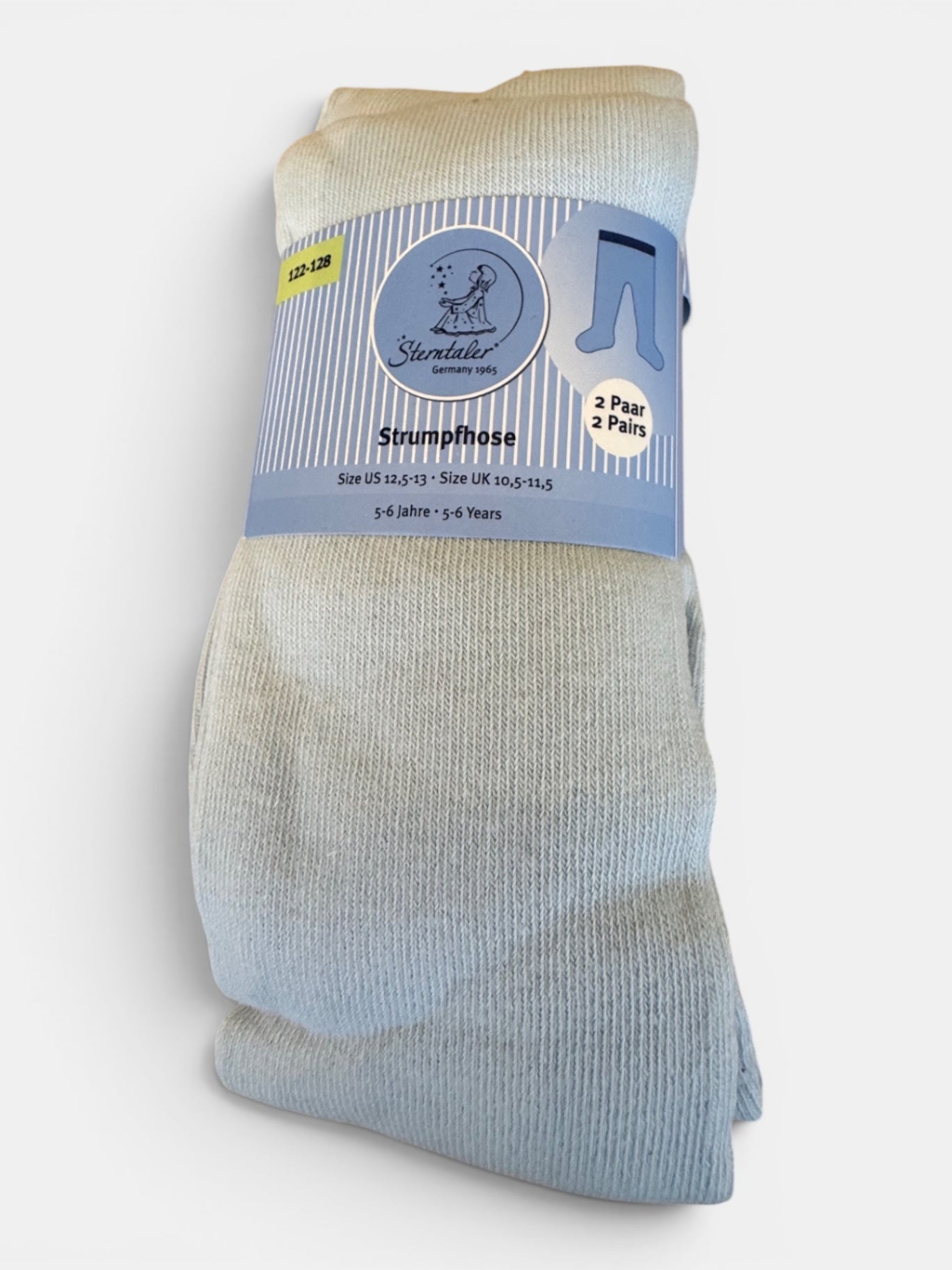 Strumpfhose Doppelpack Hellblau Gr.128 | Sterntaler