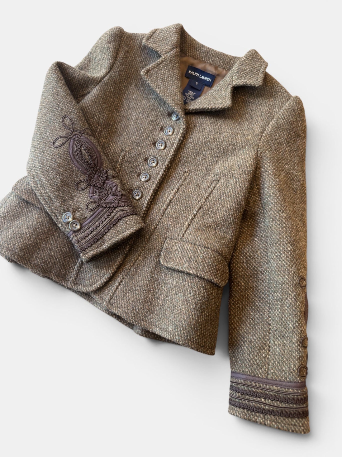 Blazer Braun Fischgrät Gr.104/110 | Ralph Lauren