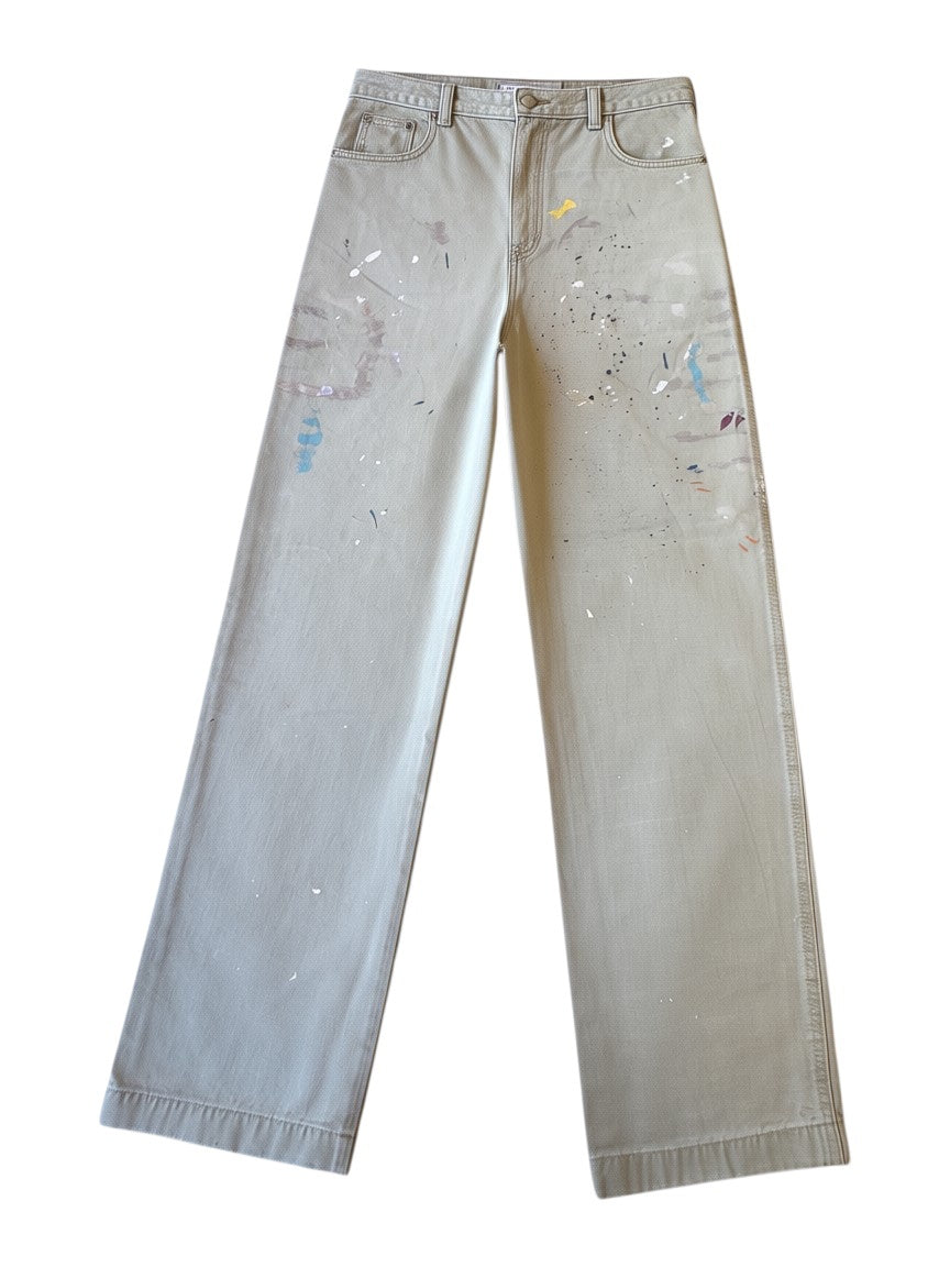 Burroughs Big Fit Paint-Splatter Chino Beige/Creme Gr.16 | Polo Ralph Lauren