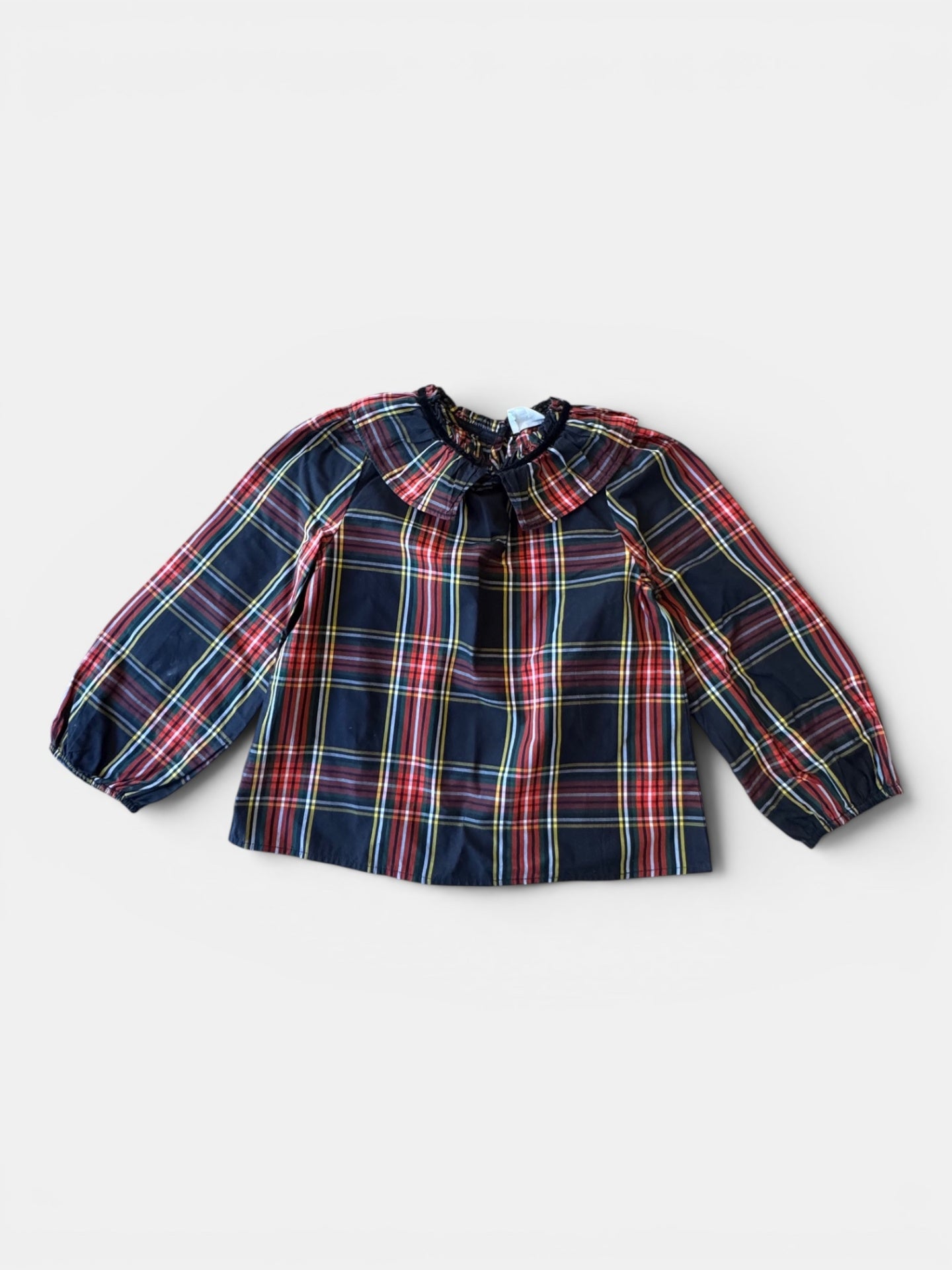 Bluse mit Rüschenkragen Mehrfarbig (Rot, Blau, Gelb, Weiß) Gr.116 | Crewcuts