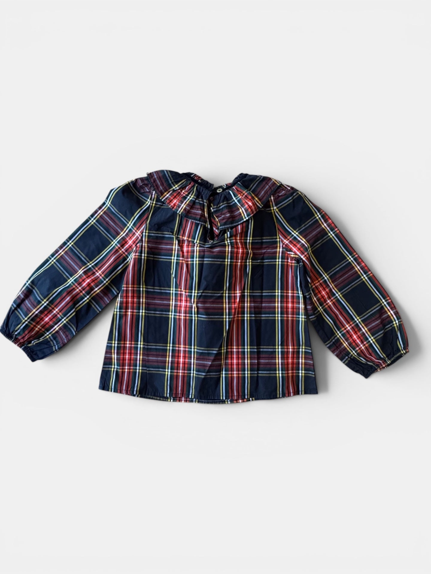 Bluse mit Rüschenkragen Mehrfarbig (Rot, Blau, Gelb, Weiß) Gr.116 | Crewcuts