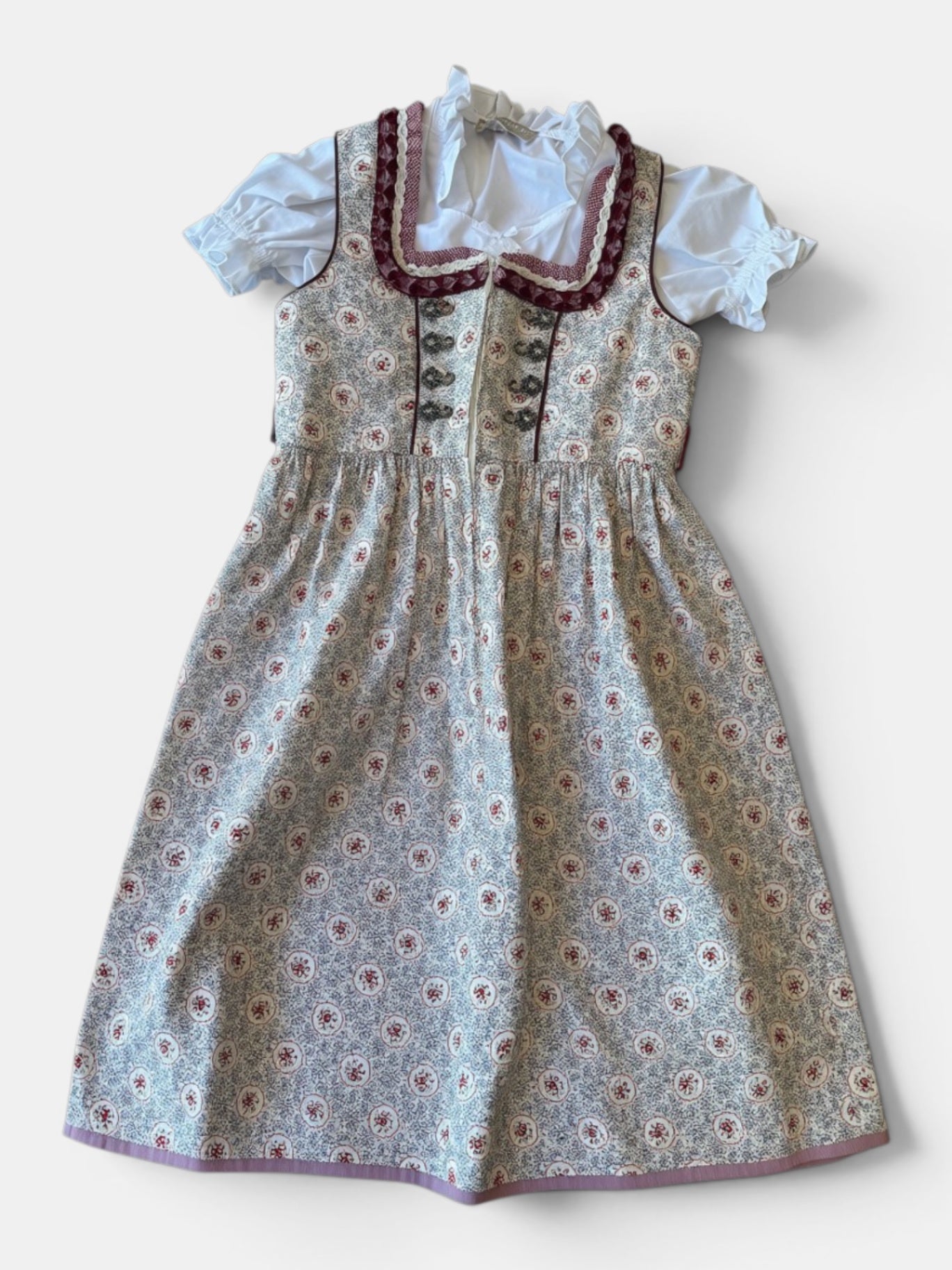 Dirndl Creme mit Blumenmuster Gr.122 | Krüger Kids