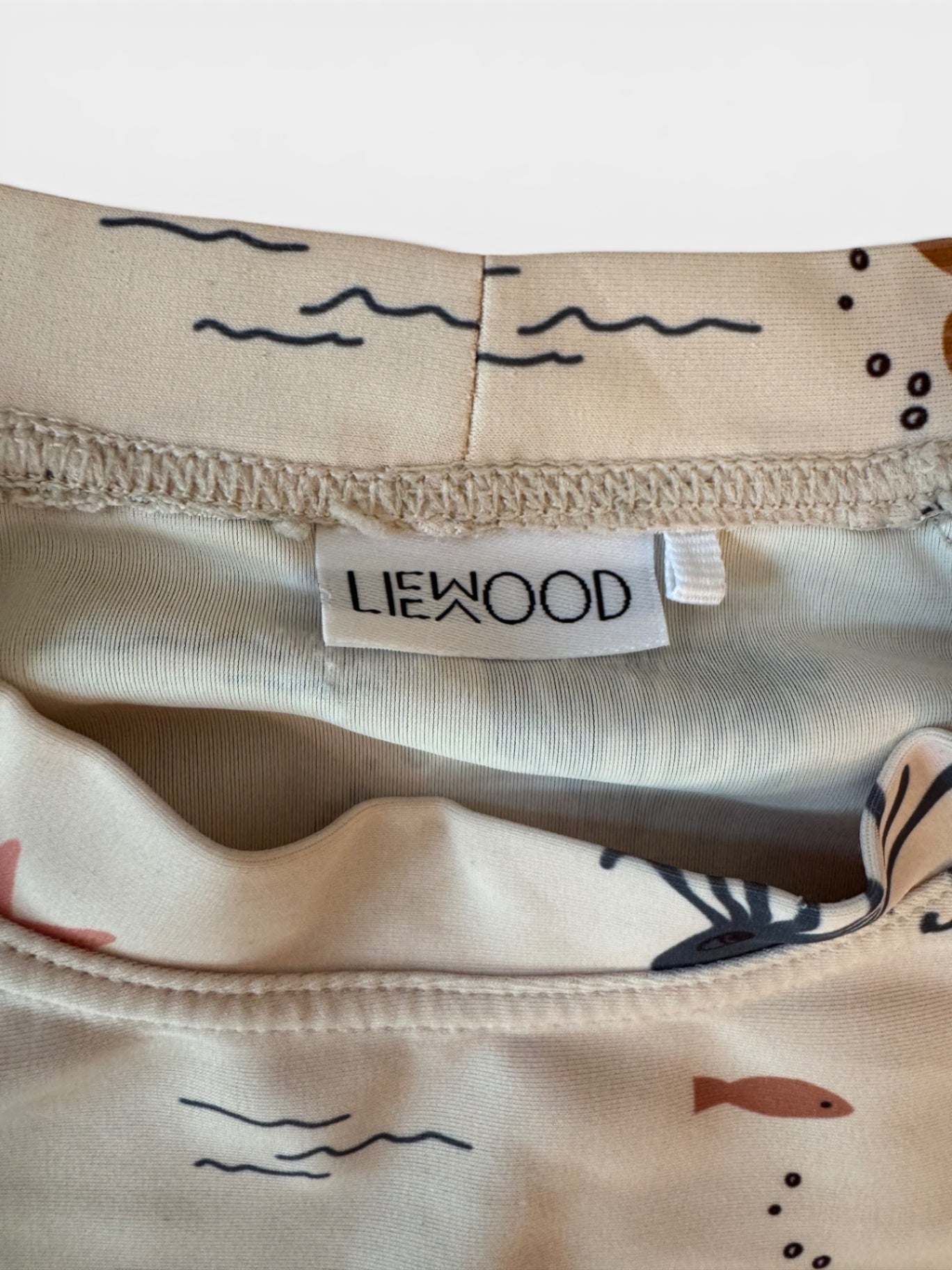 UV Langarm-Badeshirt "Sea Creature / Sandy Mix" Aufdruck Gr.110 | LIEWOOD