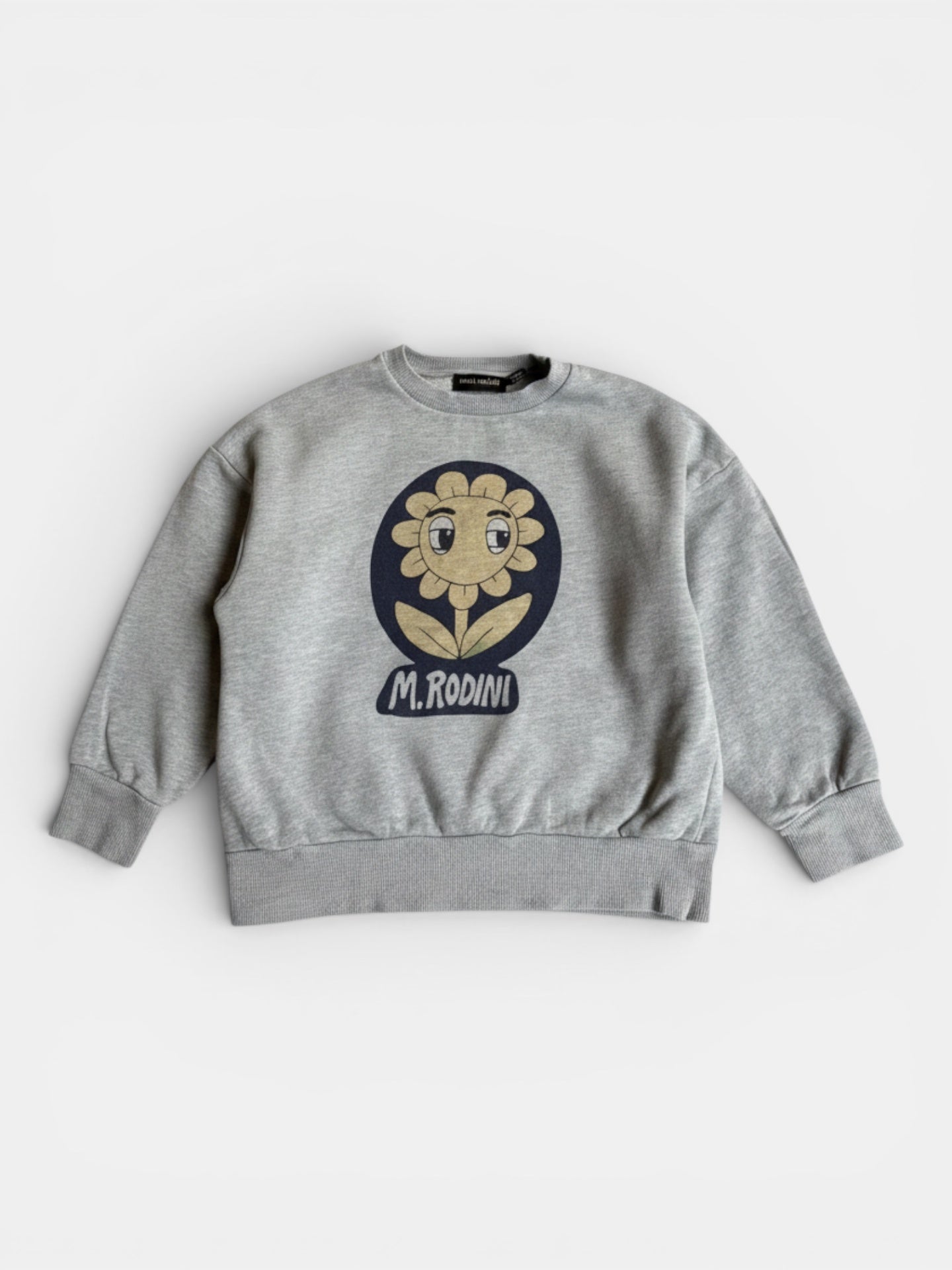 Sweatshirt Grau mit Blumen-Print Gr.128 | M. Rodini