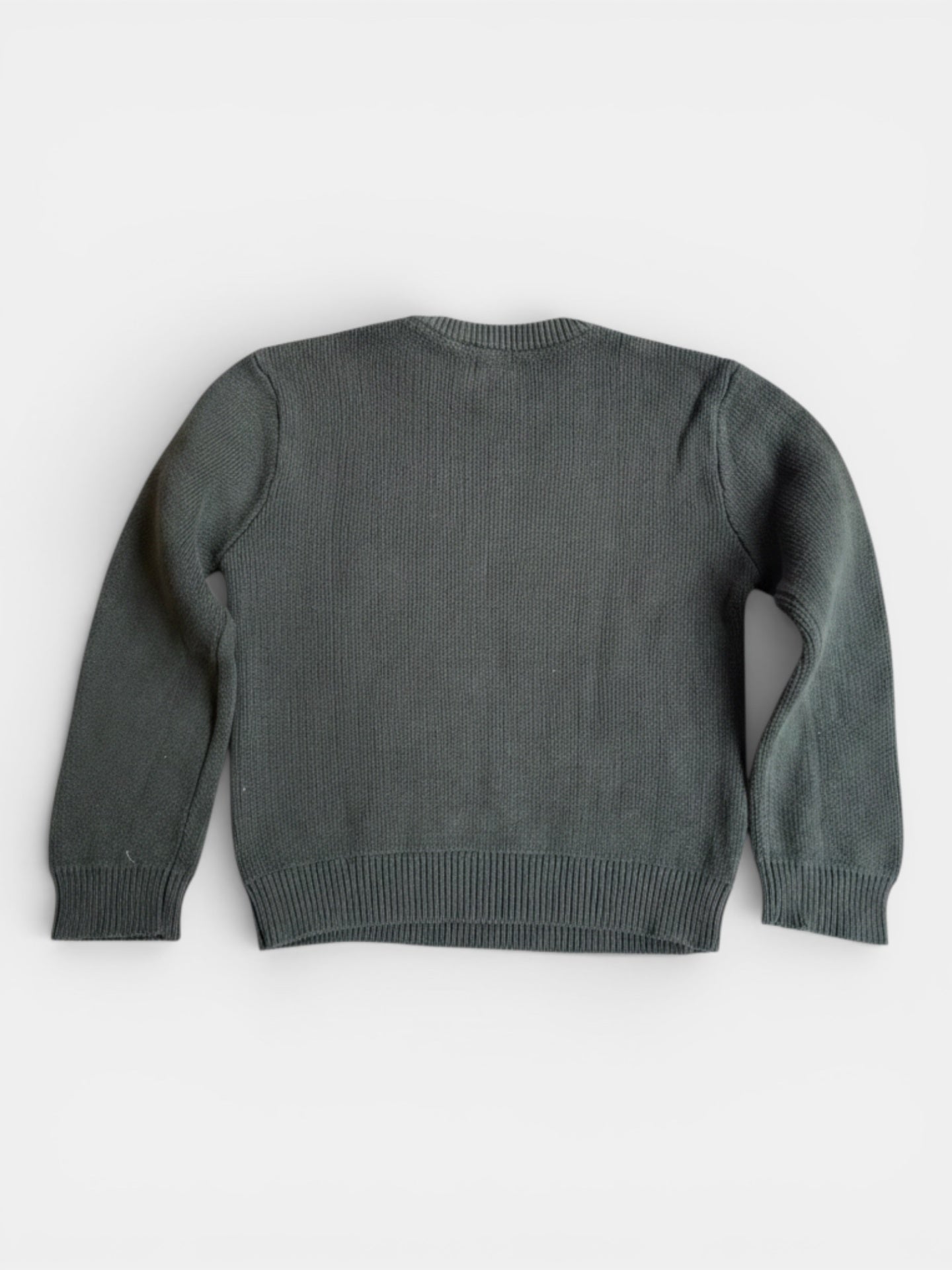 Jaquard-Pullover oliv mit Raketen-Motiv Gr.122 | Wheat