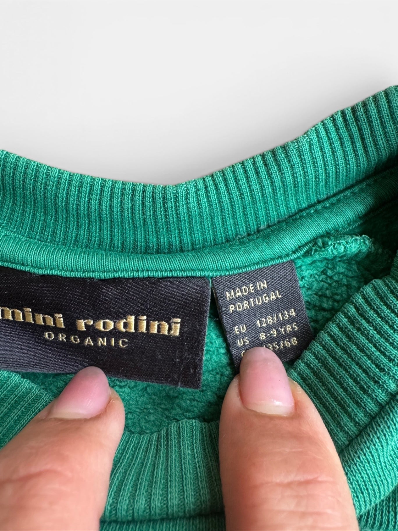Sweatshirt Türkisgrün Gr.128 | minini rodini