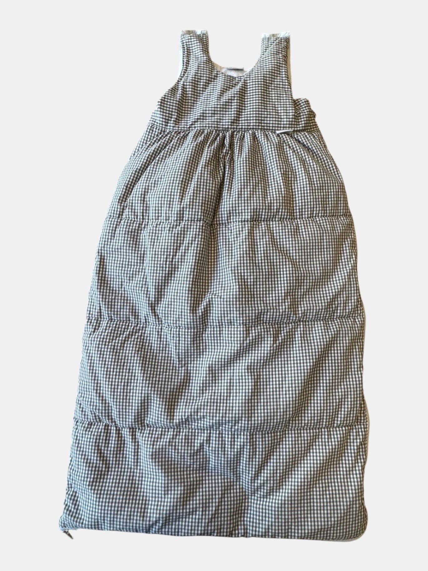 Schlafsack Vichy-Karo grau Gr.100 | Tavolinchen