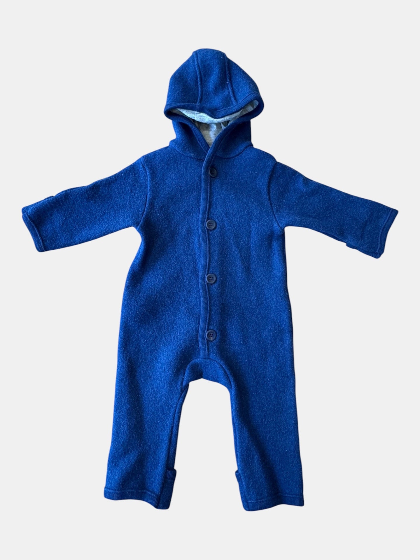 Wollwalk-Overall Blau Gr.74/80 | Disana