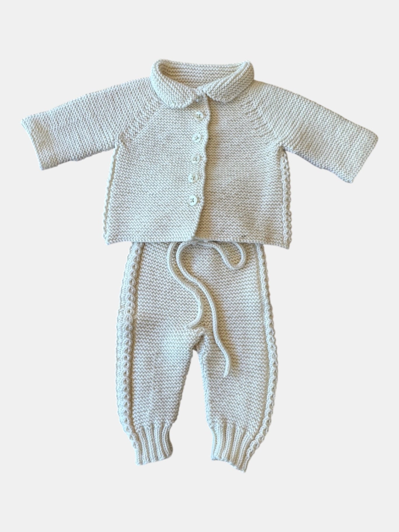Set Jacke & Hose Baby Creme Gr.62 | handmade