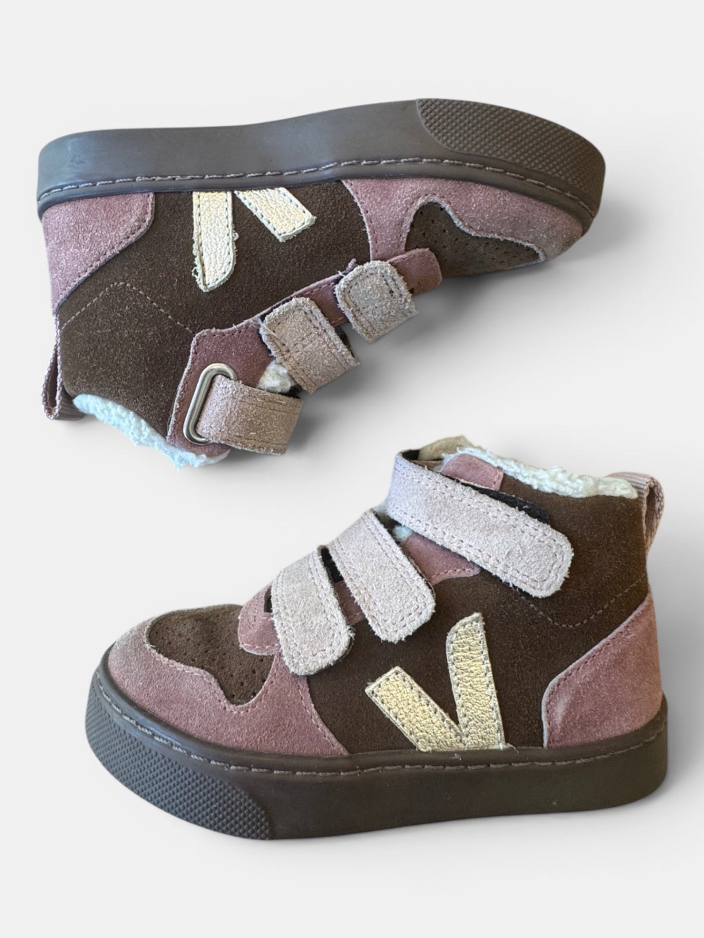 Sneaker gefüttert Mischfarben (Braun, Rosa, Creme, Gelb) Gr.28 | Veja