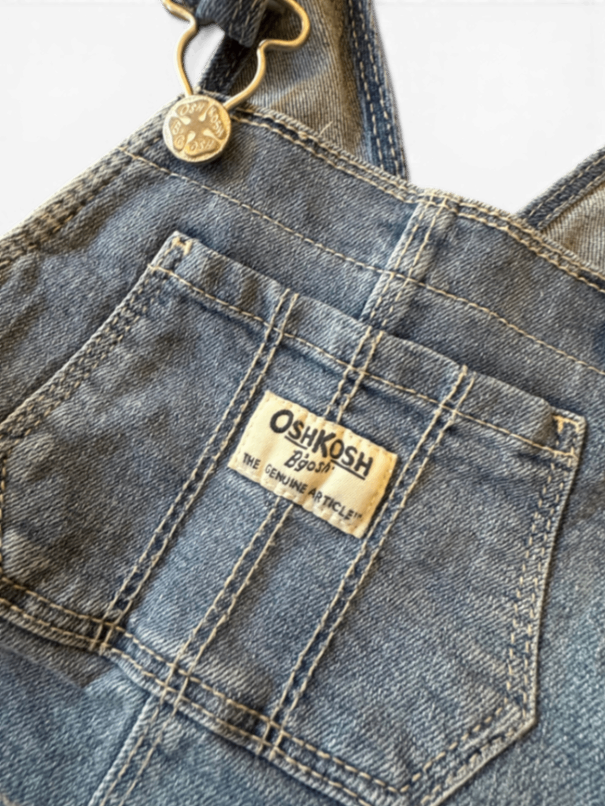 Latzkleid Blau, Weiß Gr.104 | OshKosh B'gosh