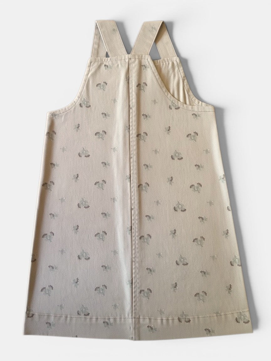 Latzkleid Beige mit Blumen Print Gr.116 | Sergent Major
