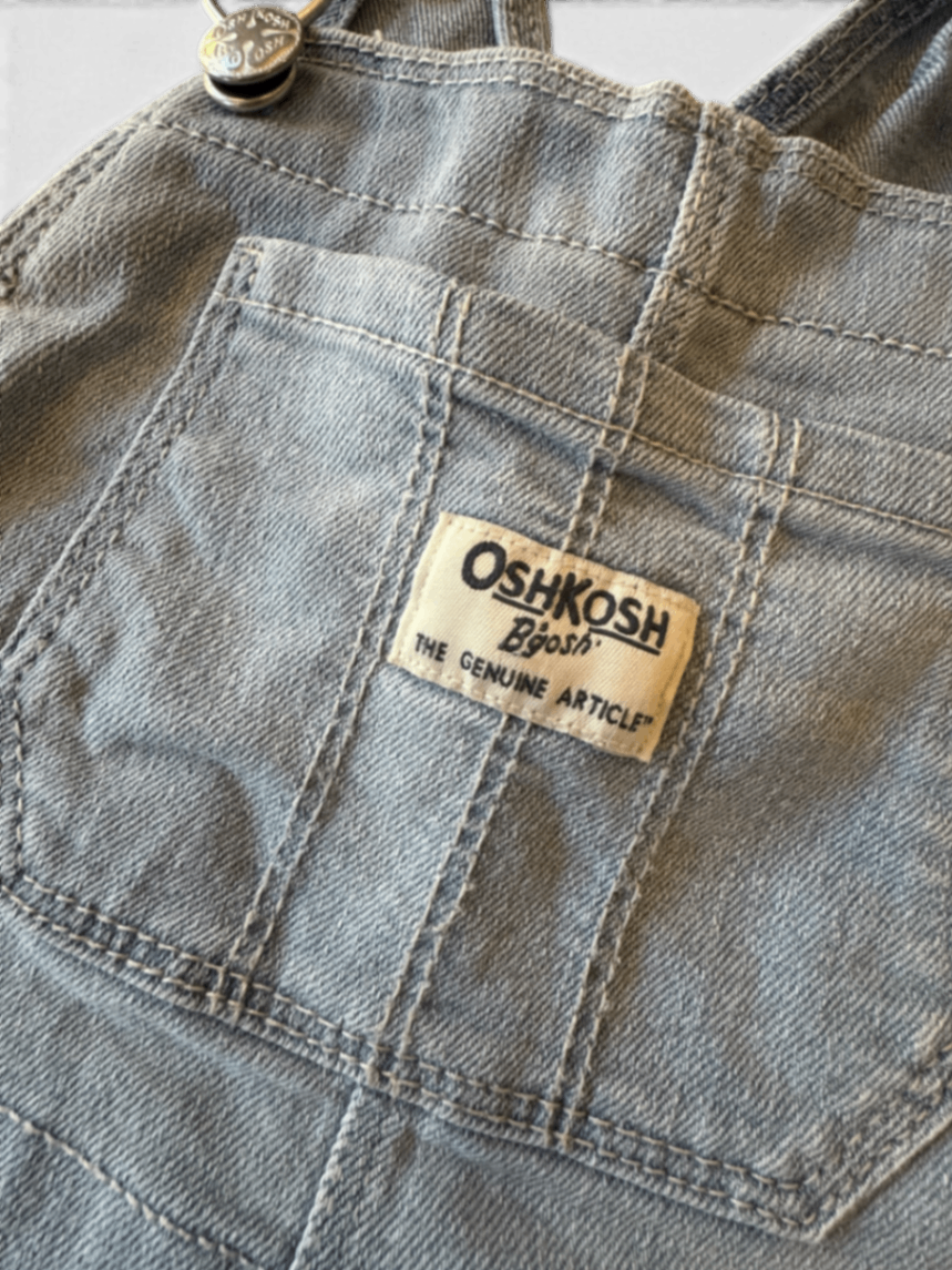 Latzkleid Blau, Weiß, Grau Gr.104 | OshKosh B'gosh