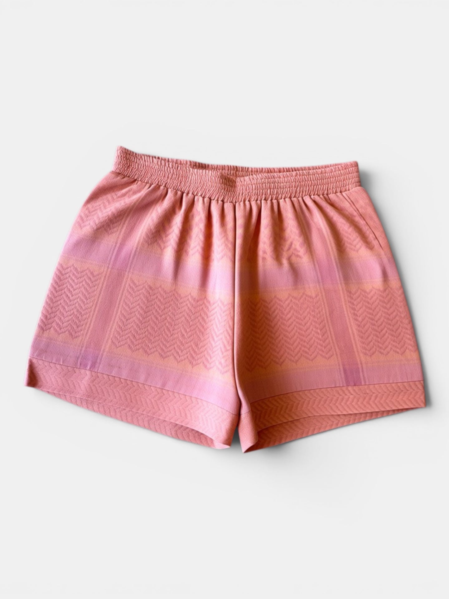 Shorts mit Kufiya-Muster Apricot Gr.164 | Rough Studios