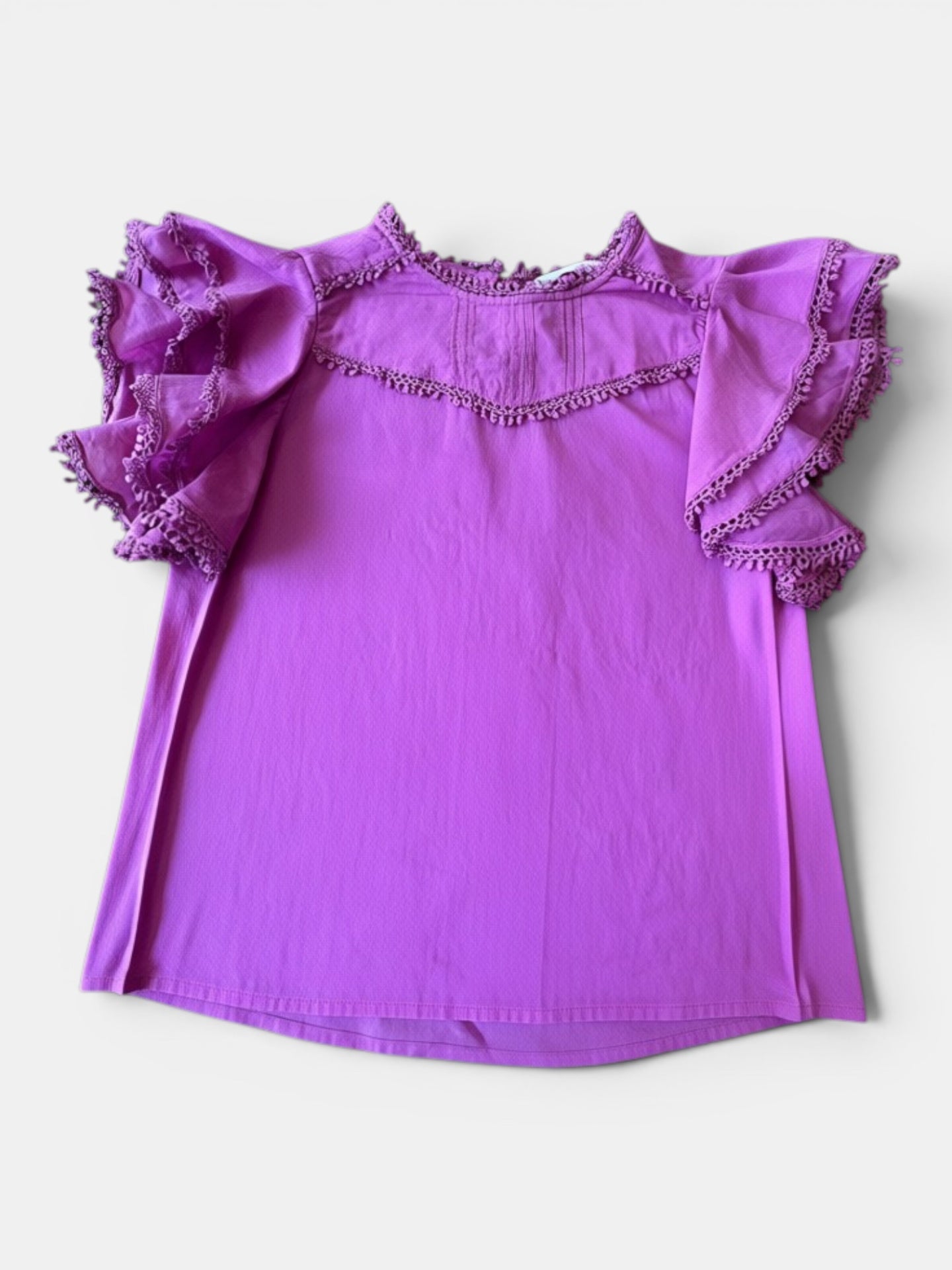 Bluse kurzarm Lila Gr.164 | MNG Mango