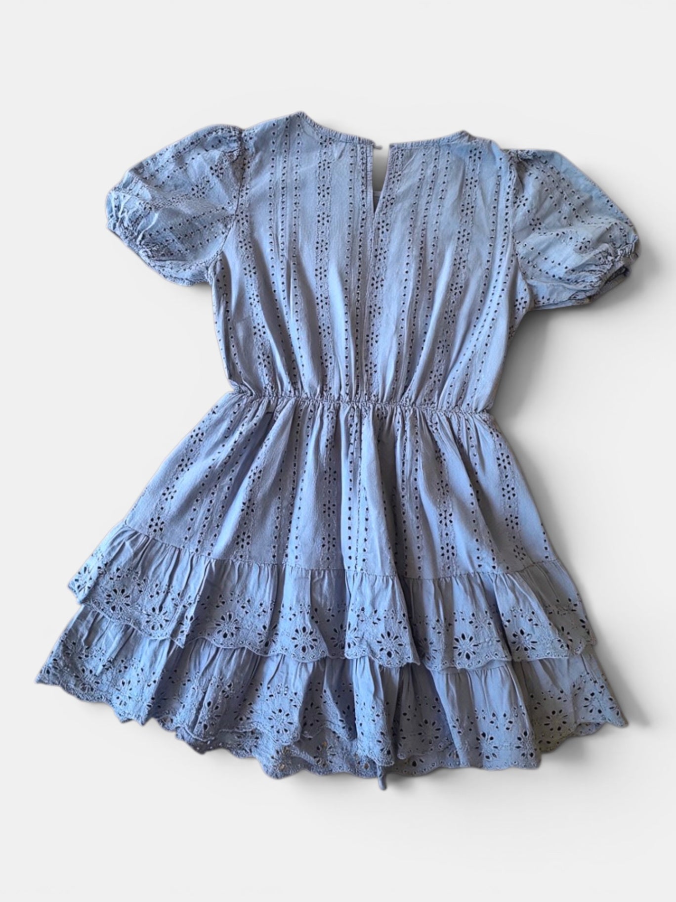 Hellblaues Lochspitzen-Kleid Gr.164 | Fashion Tiger