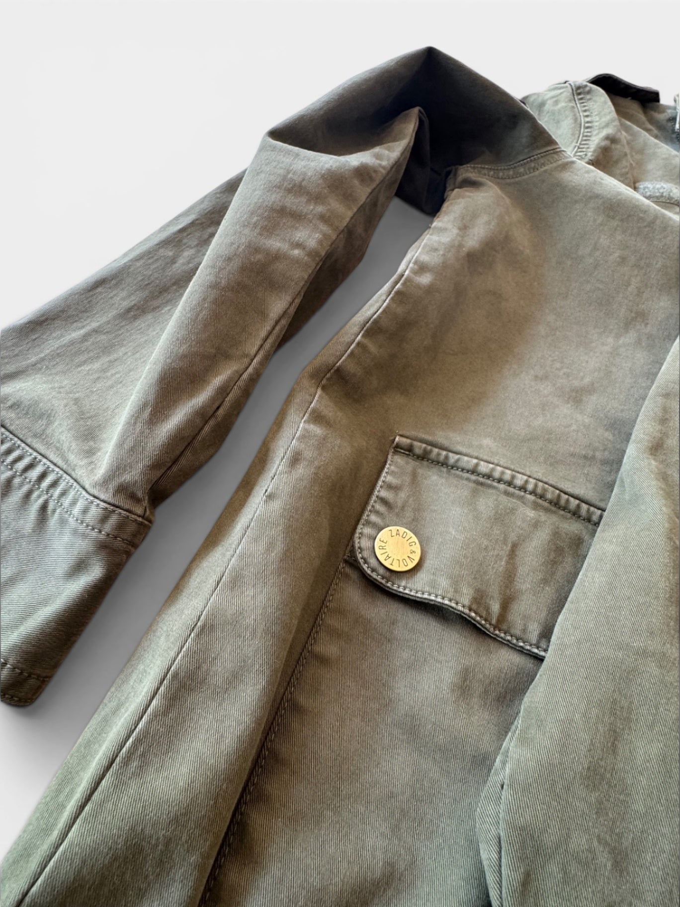 Grüne Utility- / Cargo-Jacke Gr.164 | Zadig & Voltaire