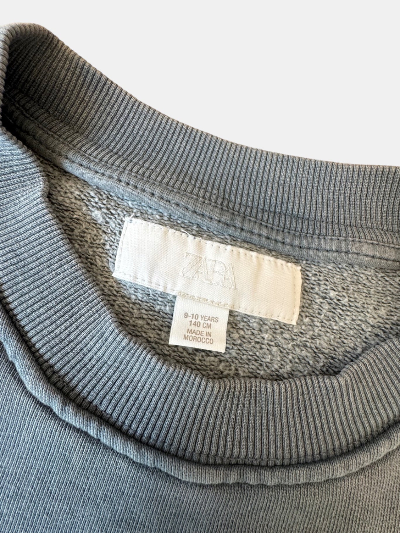 Kinder Sweatshirt Gr. 140 Crewneck – Graublau | Zara